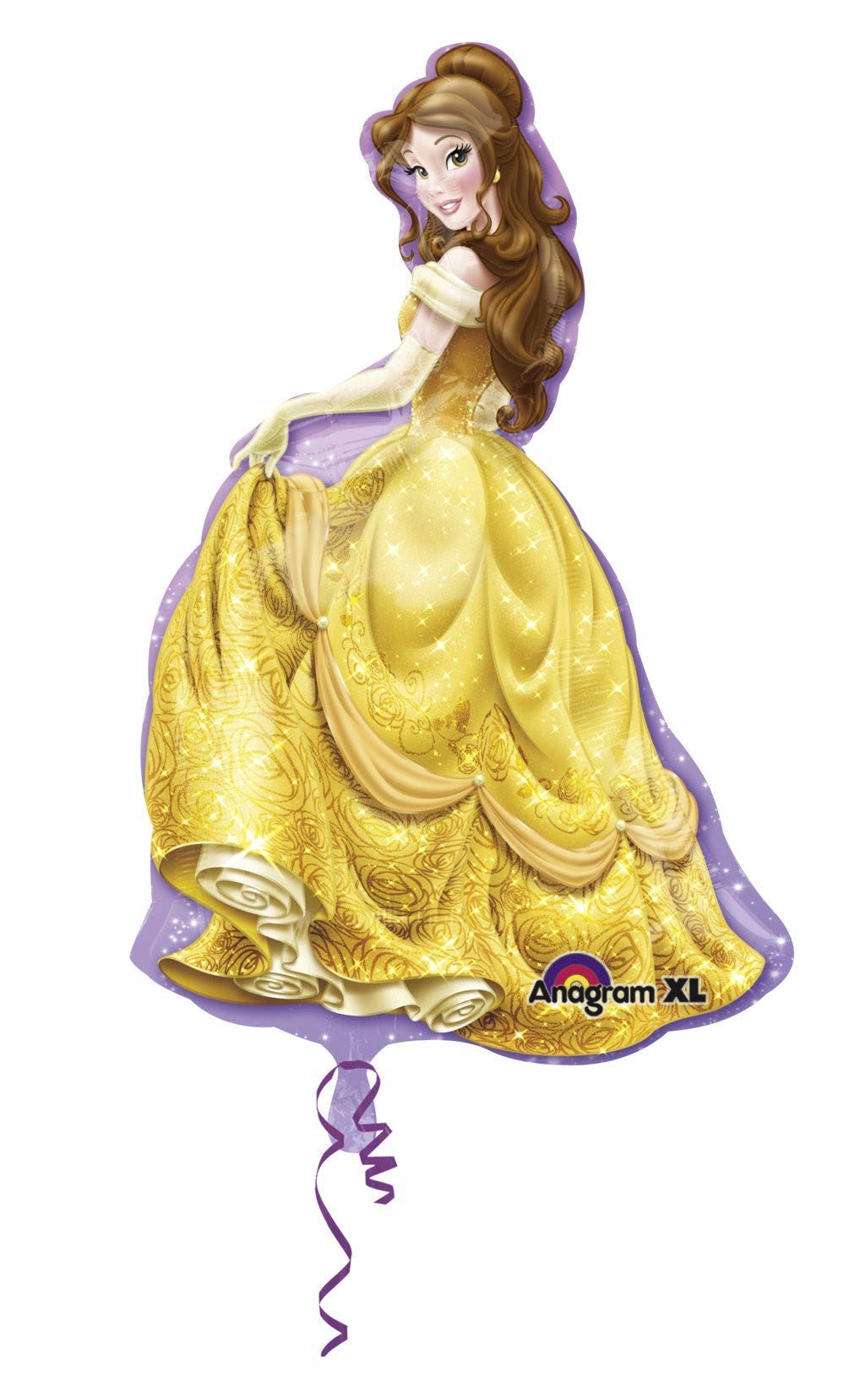 Anagram Princess Belle 39-inch Mylar Foil Balloon - Giant Princess Decor