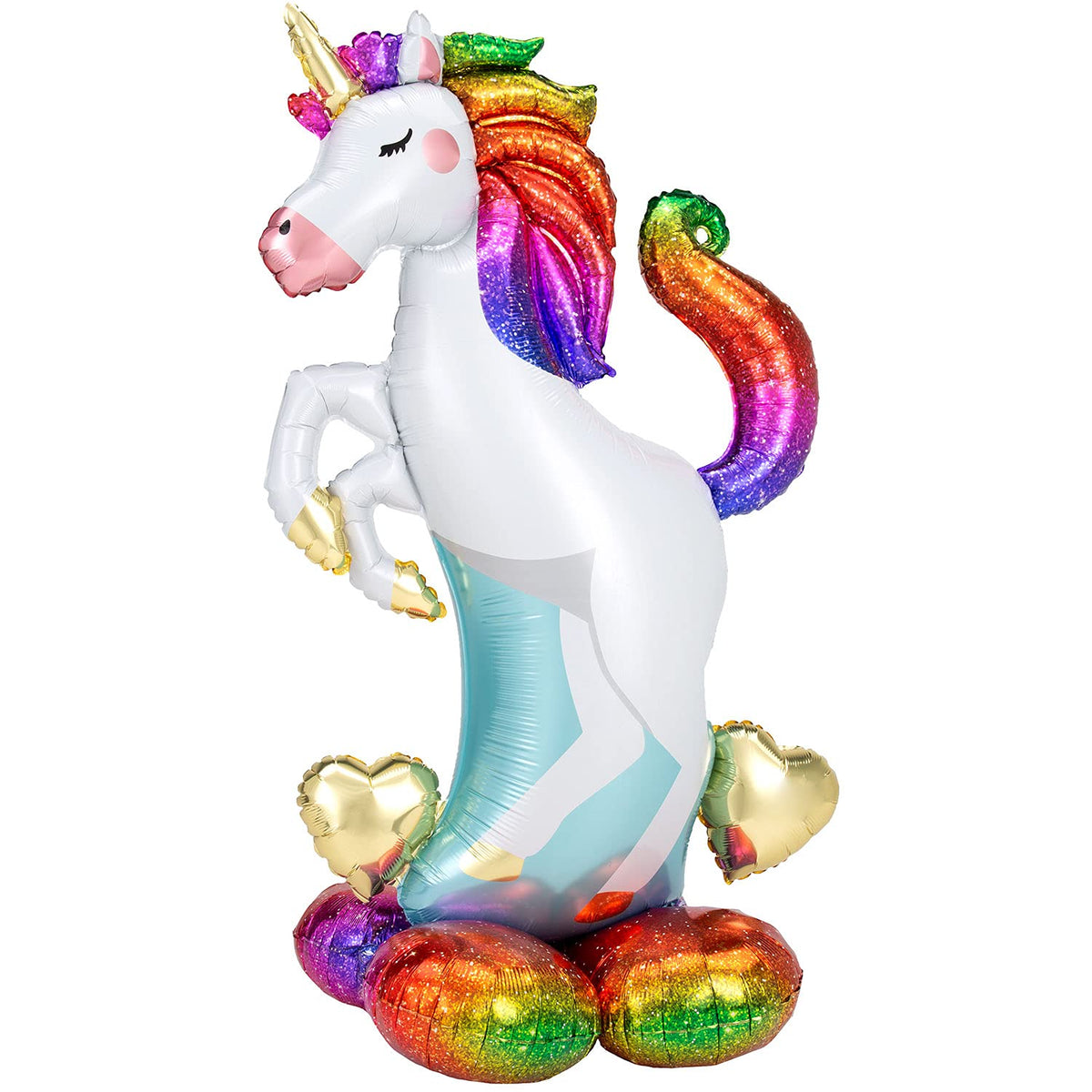 Anagram Unicorn Airloonz 55-inch Foil Balloon – Air-Inflated, Pack of 1