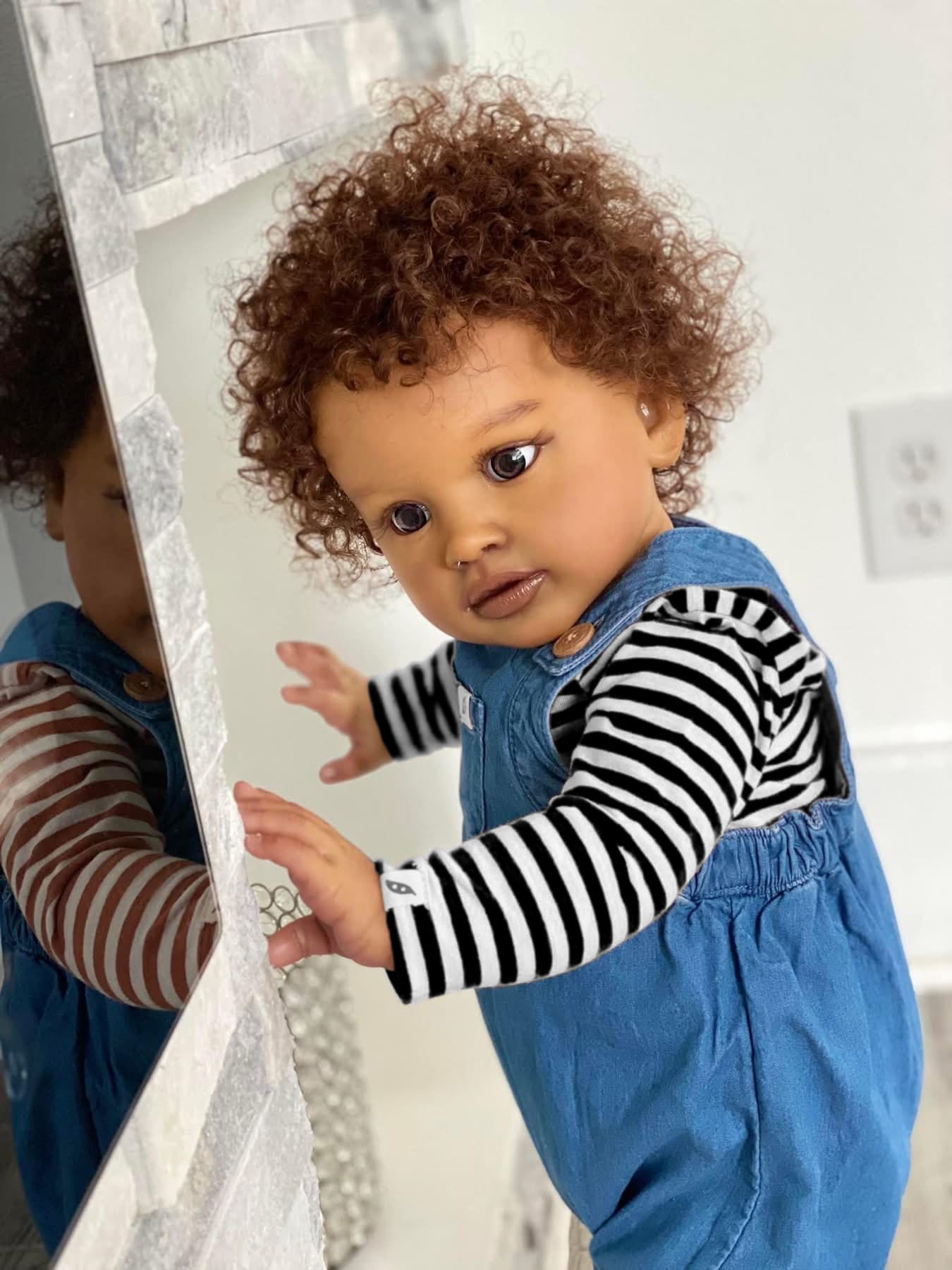 Anano Giant 26" Black Biracial Reborn Baby Boy Doll – Realistic Silicone Reborn Toddler