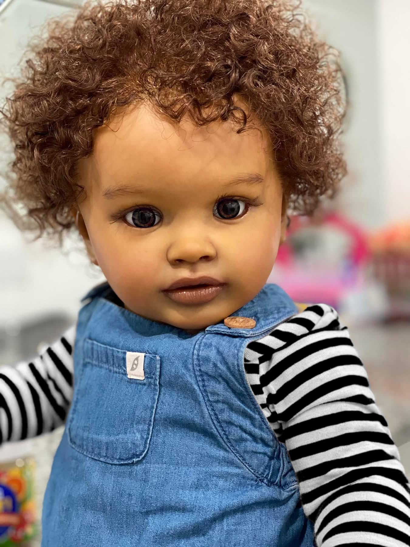 Anano Giant 26" Black Biracial Reborn Baby Boy Doll – Realistic Silicone Reborn Toddler