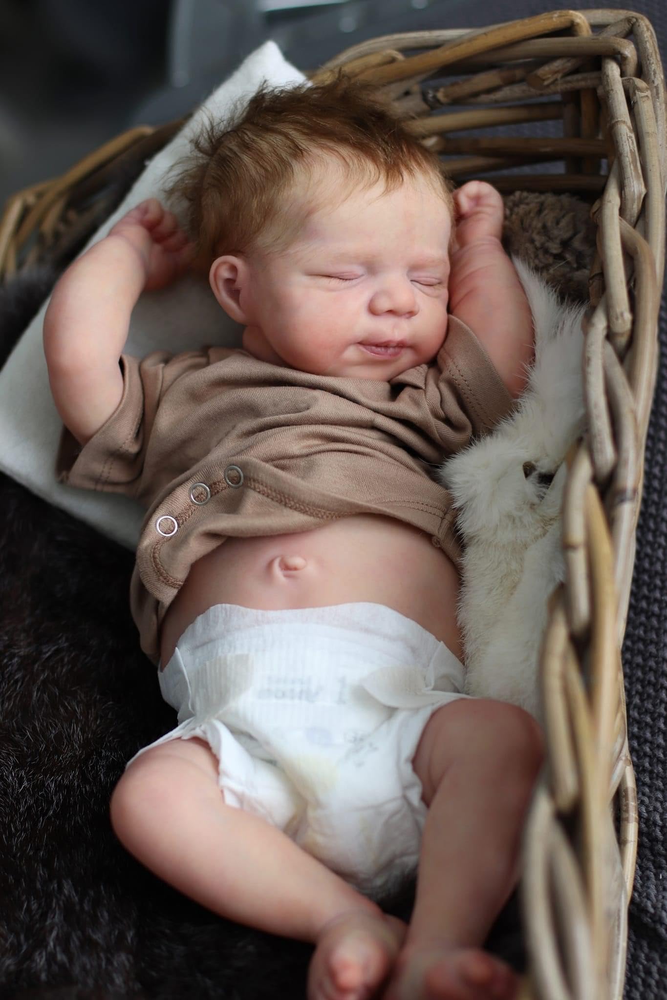 Anano 18-inch Silicone Full Body Reborn Baby Doll – Realistic Boy, Lifelike 45 cm