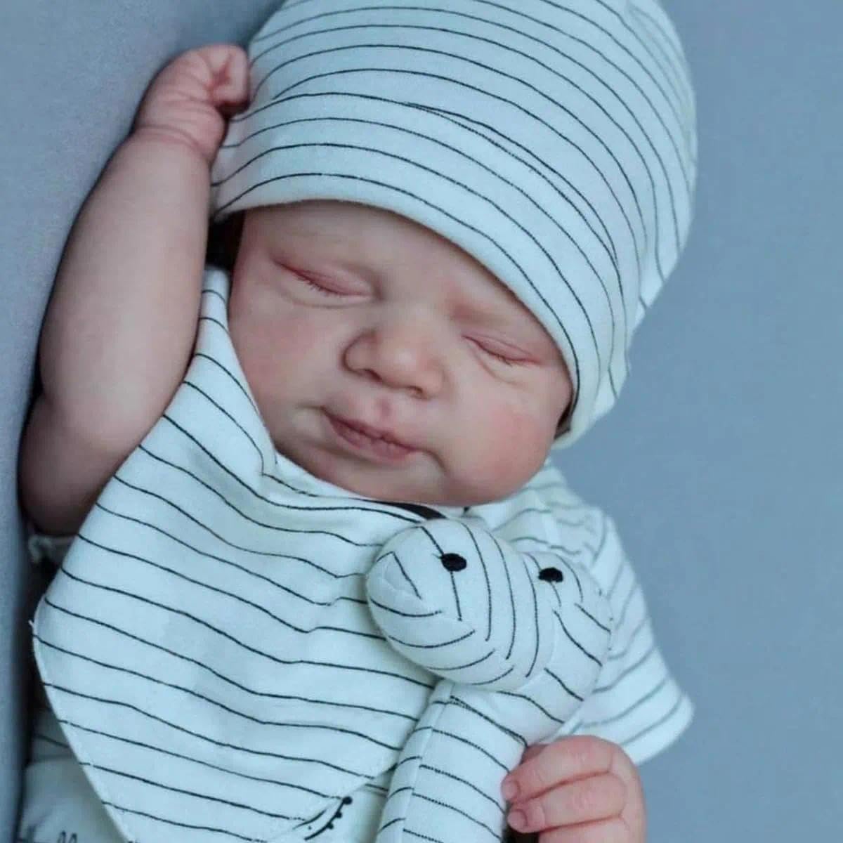 Anano Reborn Baby Dolls Silicone Full Body – 18 Inch Realistic Boy Doll