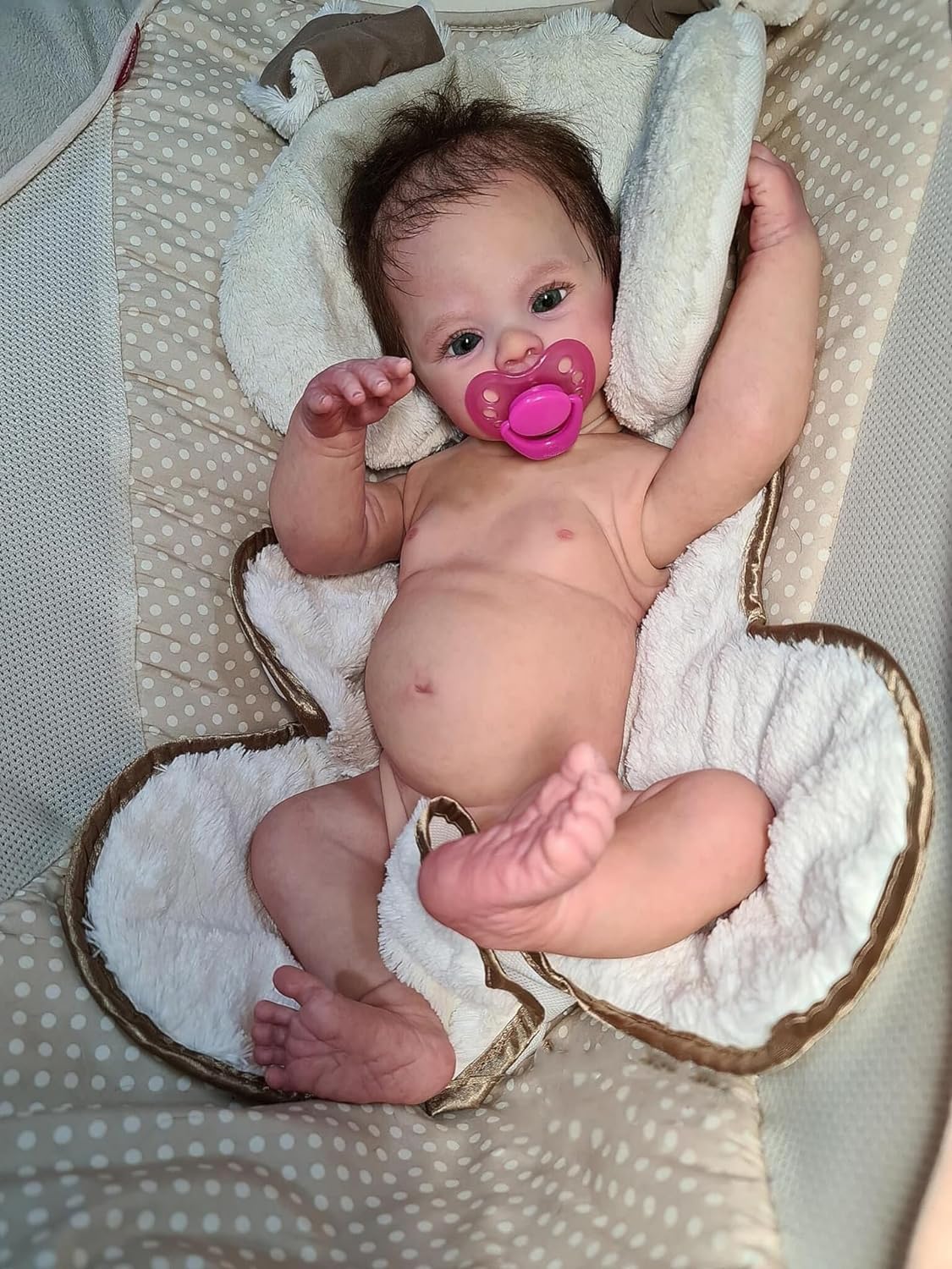 Anano Reborn 18-Inch Silicone Full-Body Baby Doll – Realistic Reborn Girl