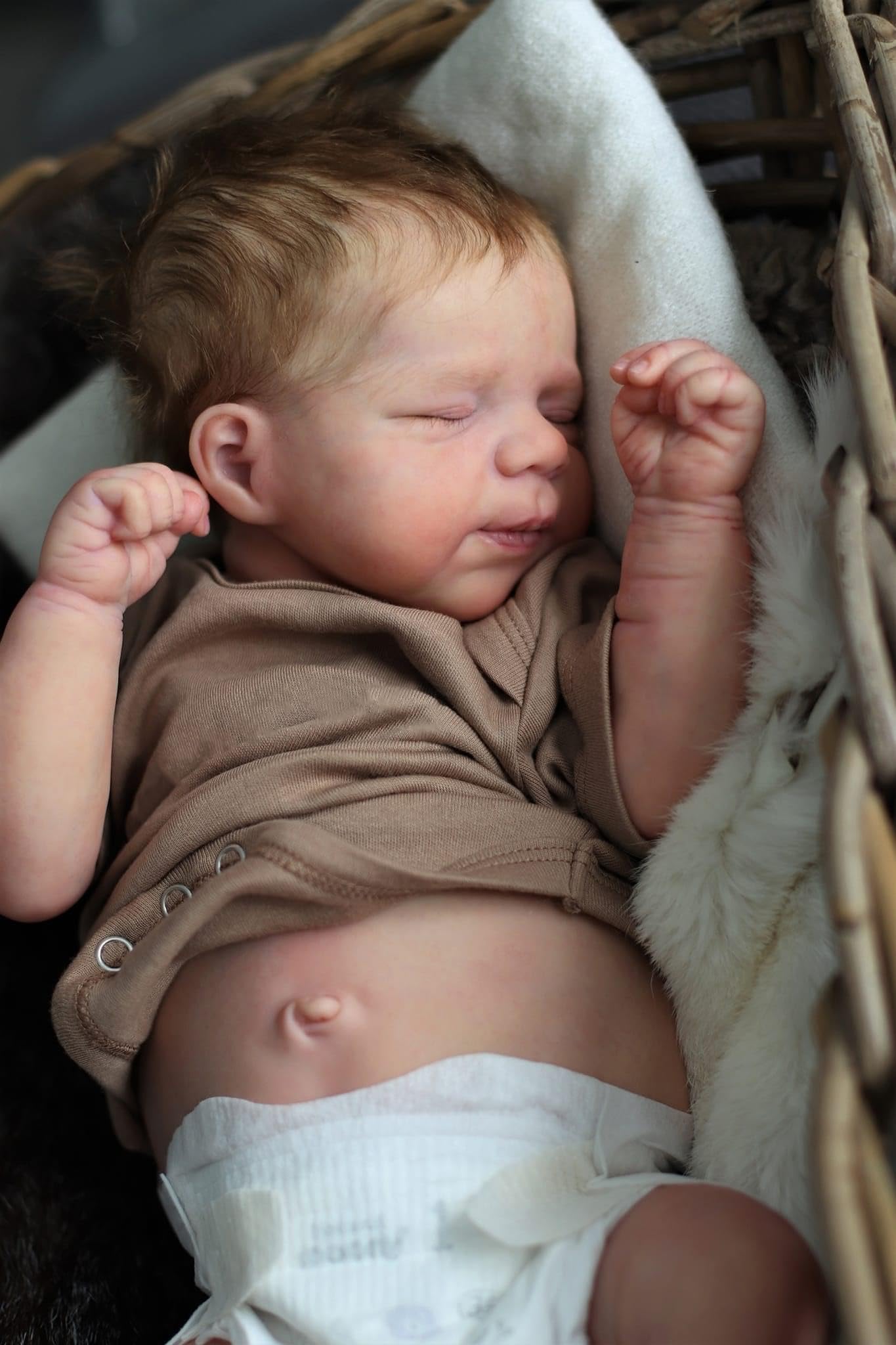 Anano 18-inch Silicone Full Body Reborn Baby Doll – Realistic Boy, Lifelike 45 cm