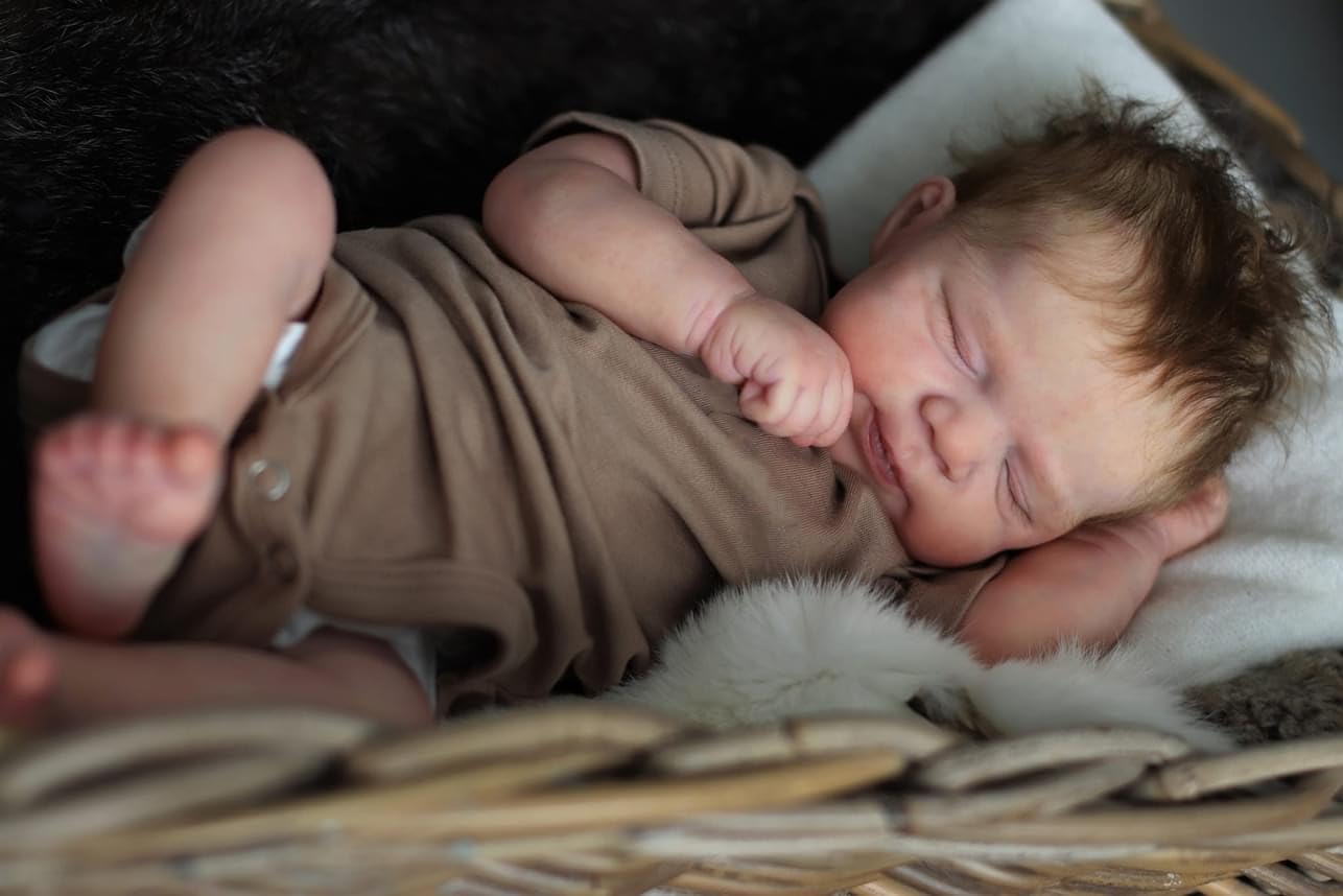 Anano 18-inch Silicone Full Body Reborn Baby Doll – Realistic Boy, Lifelike 45 cm