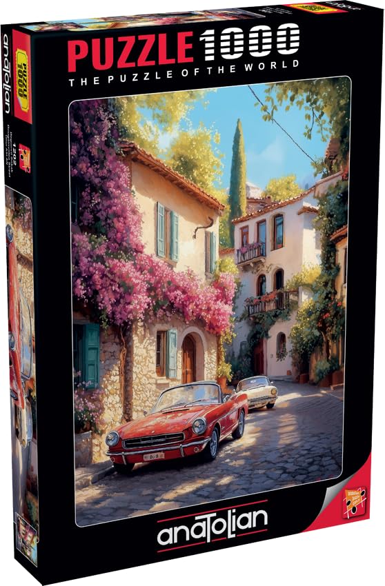 Anatolian Puzzle Bougainvillea Street 1000-Piece Jigsaw Puzzle #1202 - Made in Türkiye