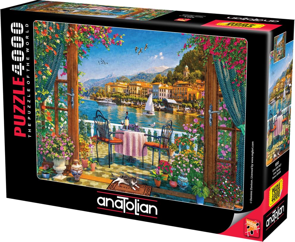 Anatolian Puzzle - Como Terrace 4000-Piece Jigsaw Puzzle | 52 x 37.8 in | Made in Türkiye