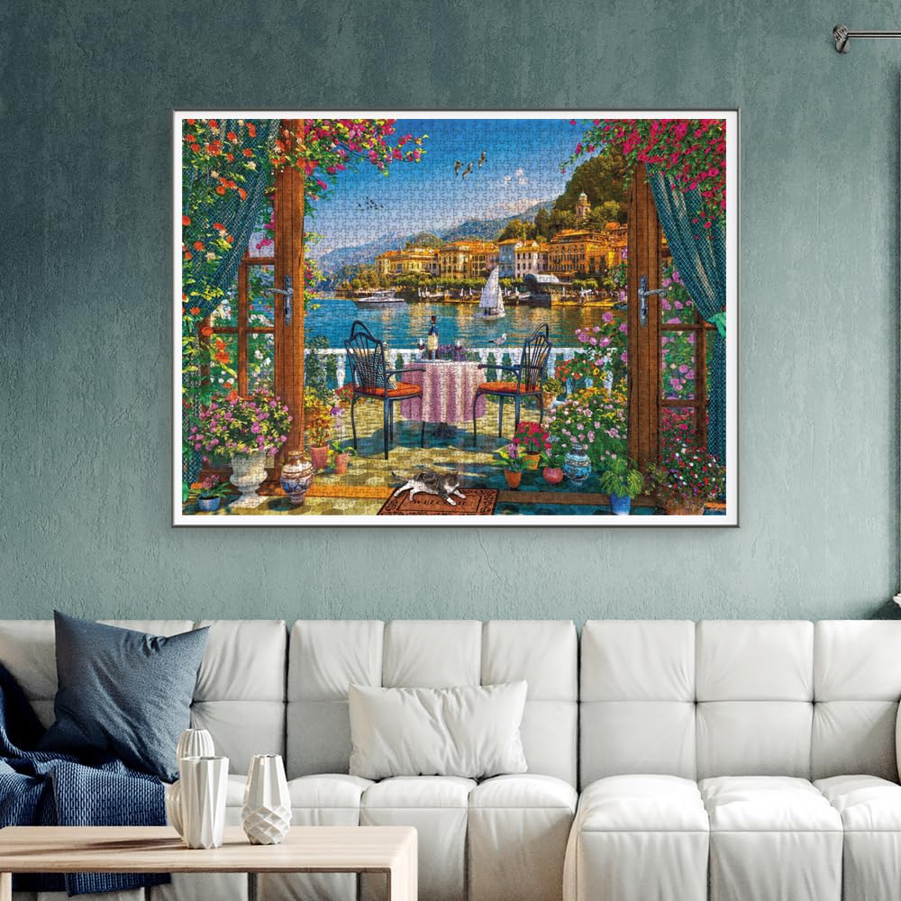 Anatolian Puzzle - Como Terrace 4000-Piece Jigsaw Puzzle | 52 x 37.8 in | Made in Türkiye