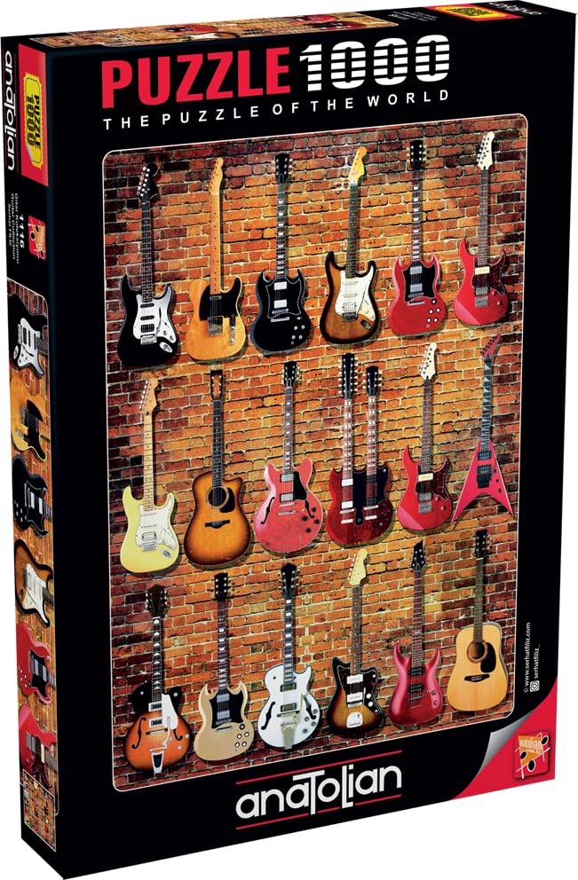 Anatolian Puzzle - Guitar Collection 1000-Piece Jigsaw Puzzle | 26x19 in, Multicolor
