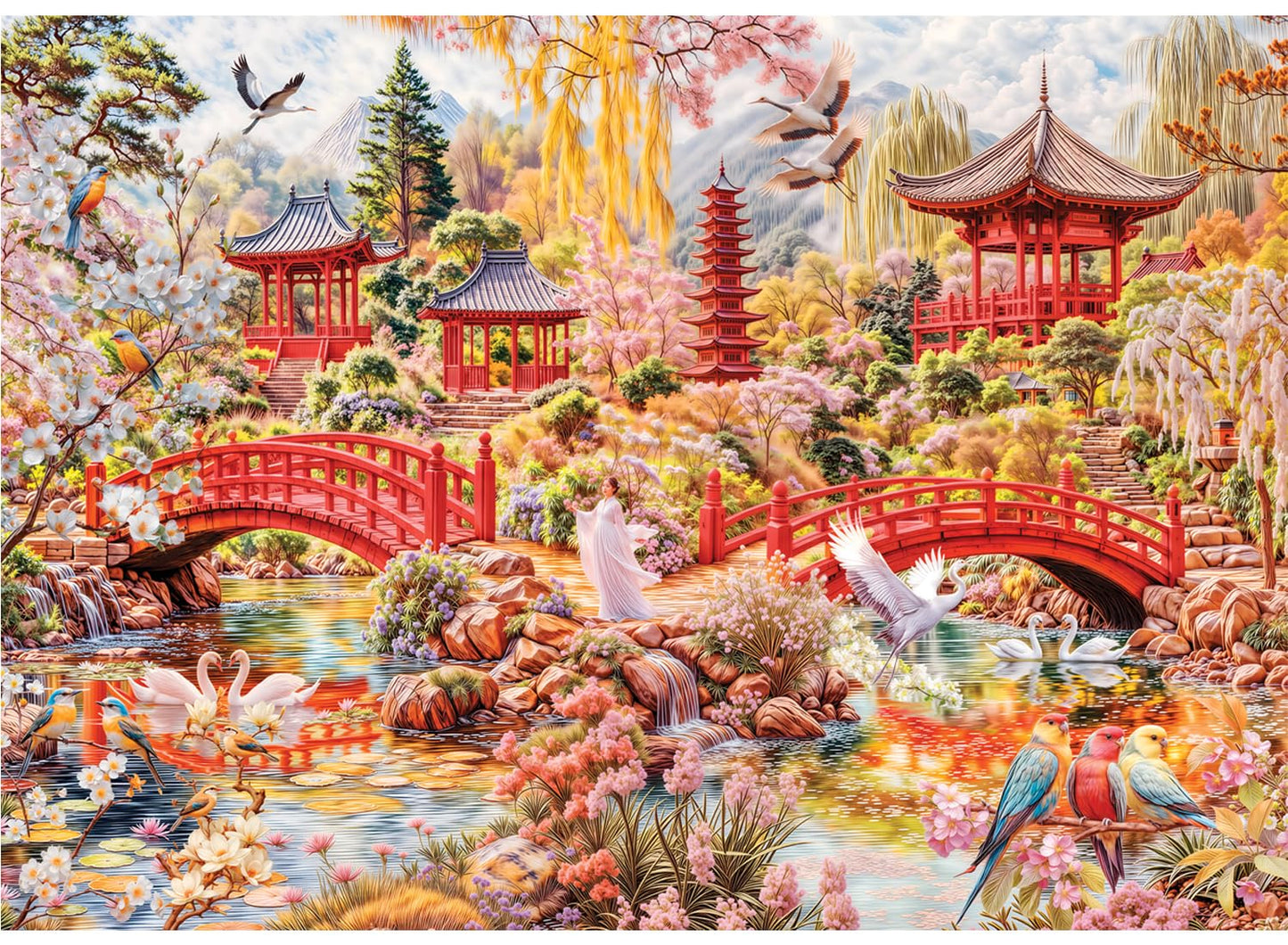 Anatolian Puzzle Japanese Garden 3000-Piece Jigsaw Puzzle #4938 – 120x85 cm Finished Size