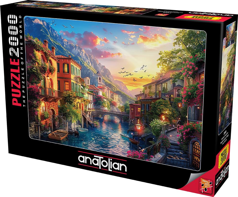 Anatolian Puzzle - Mediterranean Village 2000-Piece Jigsaw Puzzle #3969