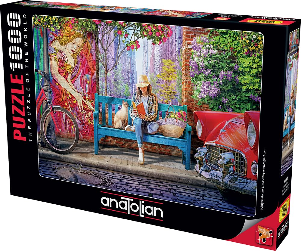 Anatolian Puzzle - Morning Reading 1000-Piece Jigsaw Puzzle #1151 | Bright Colors, Glare-Free Finish