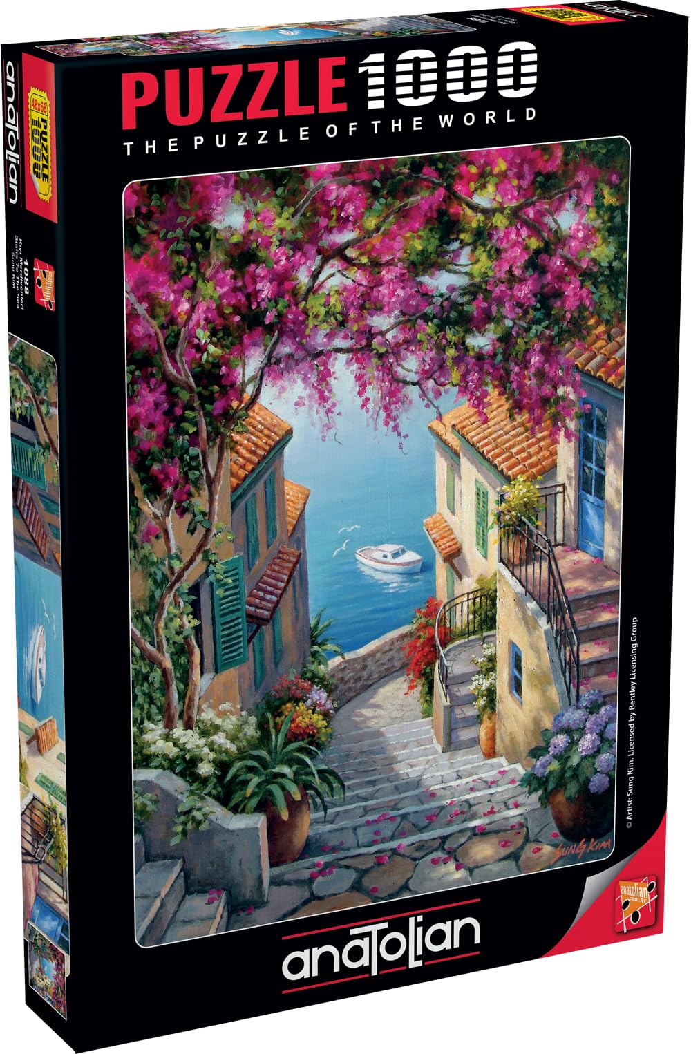 Anatolian Puzzle - Stairs to The Sea, 1000-Piece Jigsaw Puzzle (#1088) Multicolor | Made in Türkiye