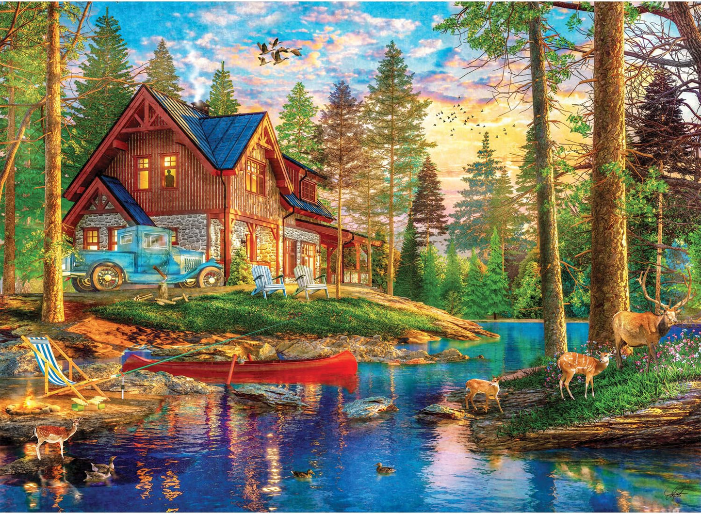 Anatolian Puzzle - Summer Cabin 4000-Piece Jigsaw (5206) | Made in Türkiye