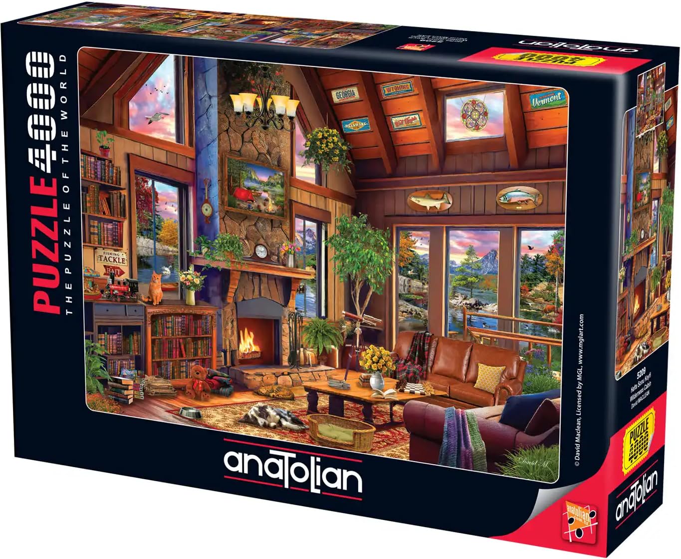 Anatolian Puzzle - Wilderness Cabin 4000-Piece Jigsaw (5209) – Made in Türkiye