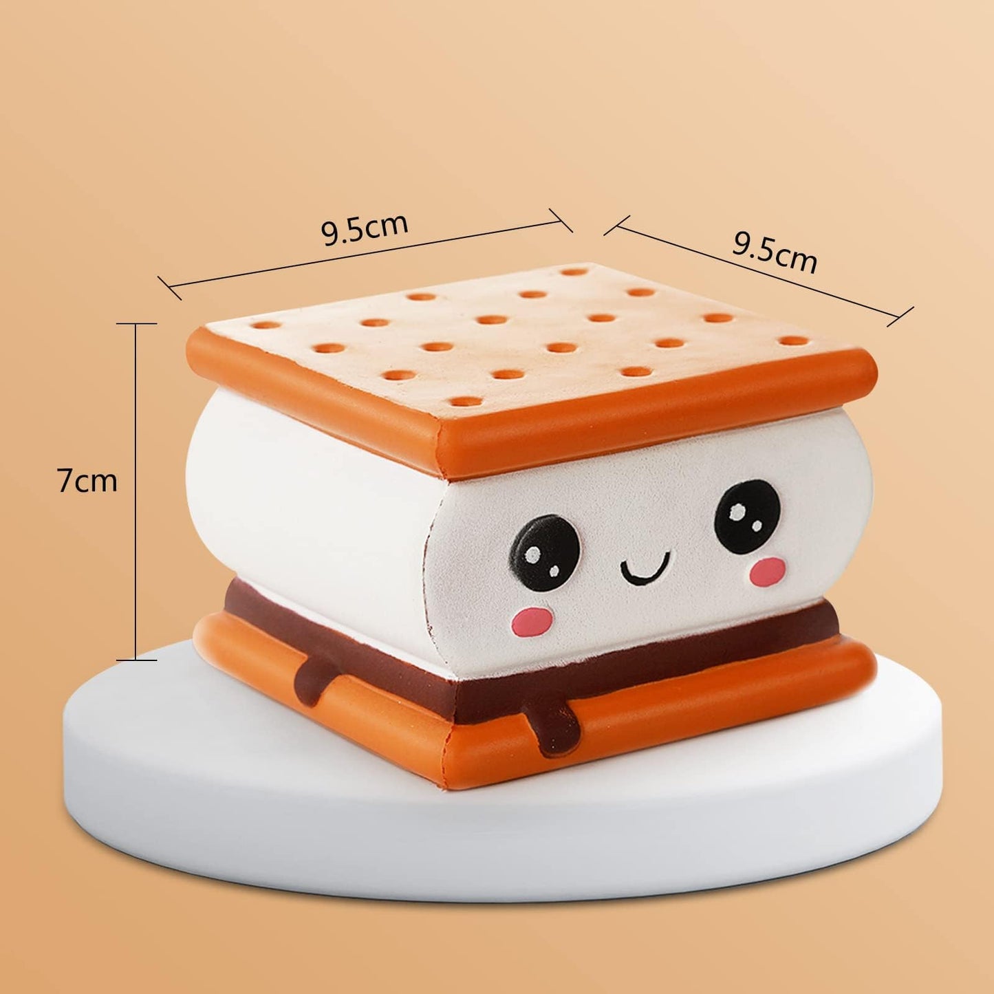 Anboor Smore Slow Rising Squishy Toy – Soft Scented Cookie Stress Relief for Kids