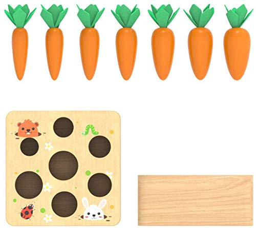 Ancaixin Montessori Wooden Toy for Babies 6-12 Months – Shape Sorting & Harvest