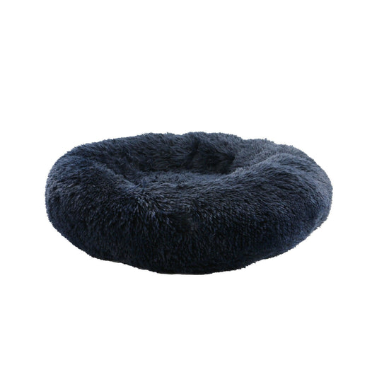 Ancol Sleepy Paws Super Soft Plush Donut Bed Navy 70cm