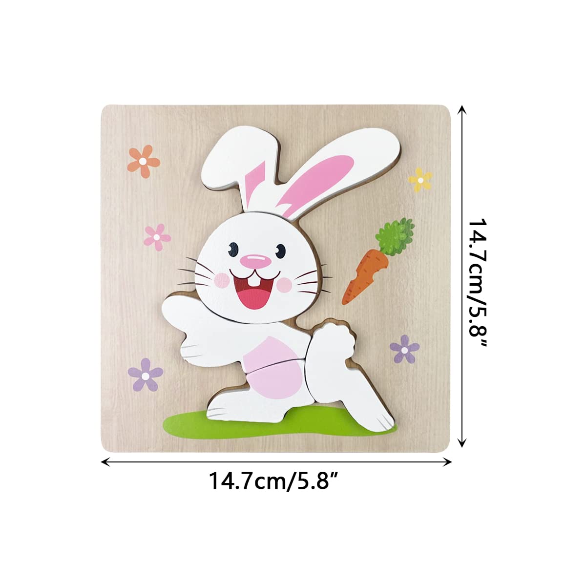Anditoy 4 Pack Easter Wooden Puzzles – Safe, Creative Kids Toys