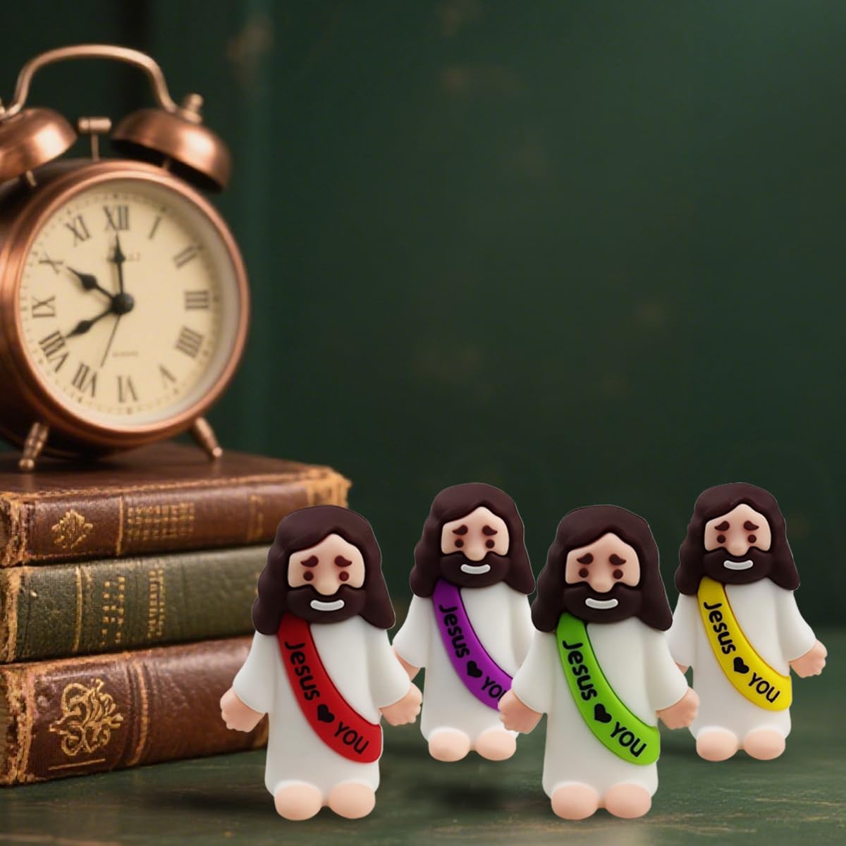 Anditoy 6 Pack Big Jesus Figures – Large Rubber Jesus Toys for Easter, Sunday School, and Gifts