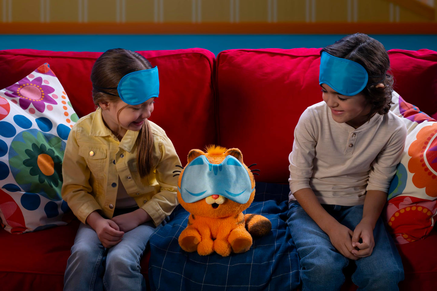 Animagic Baby Garfield Plush – Eat Sleep and Repeat 10 inches with Lasagna & Sleep Mask | Ages 3+