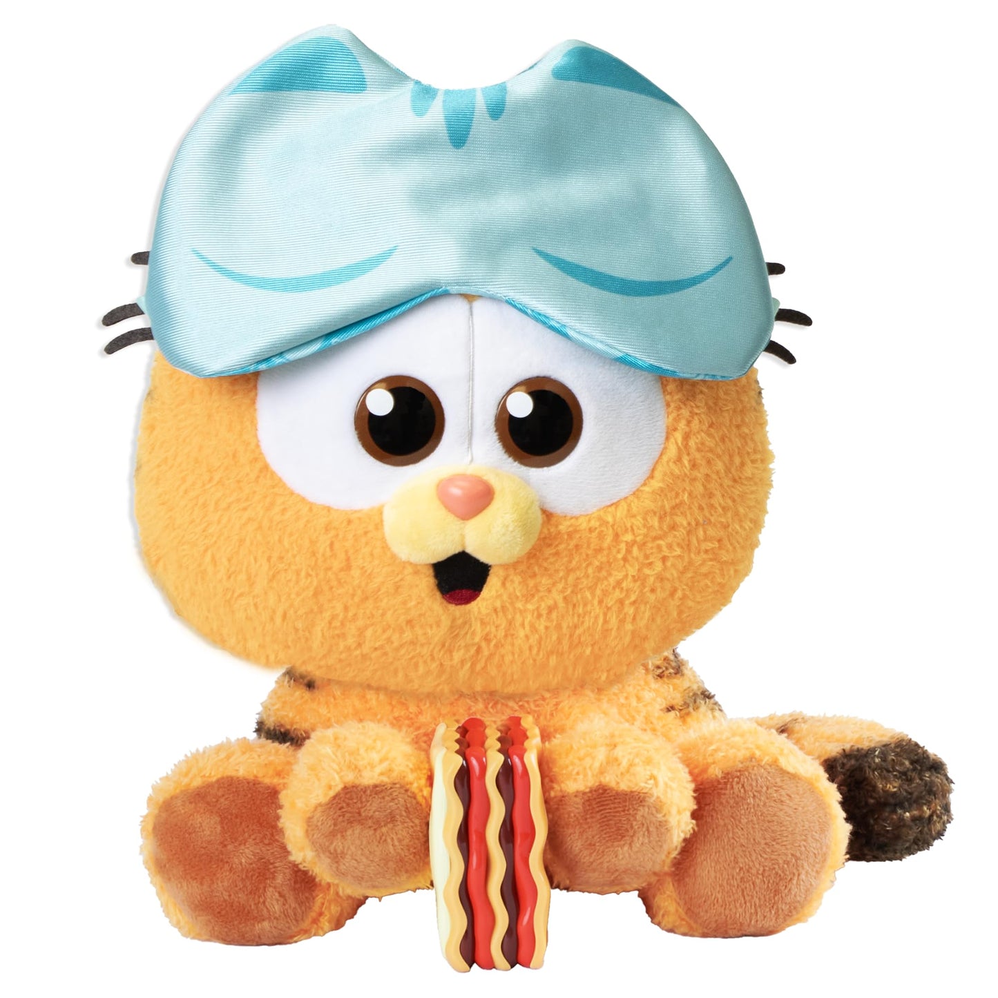 Animagic Baby Garfield Plush – Eat Sleep and Repeat 10 inches with Lasagna & Sleep Mask | Ages 3+