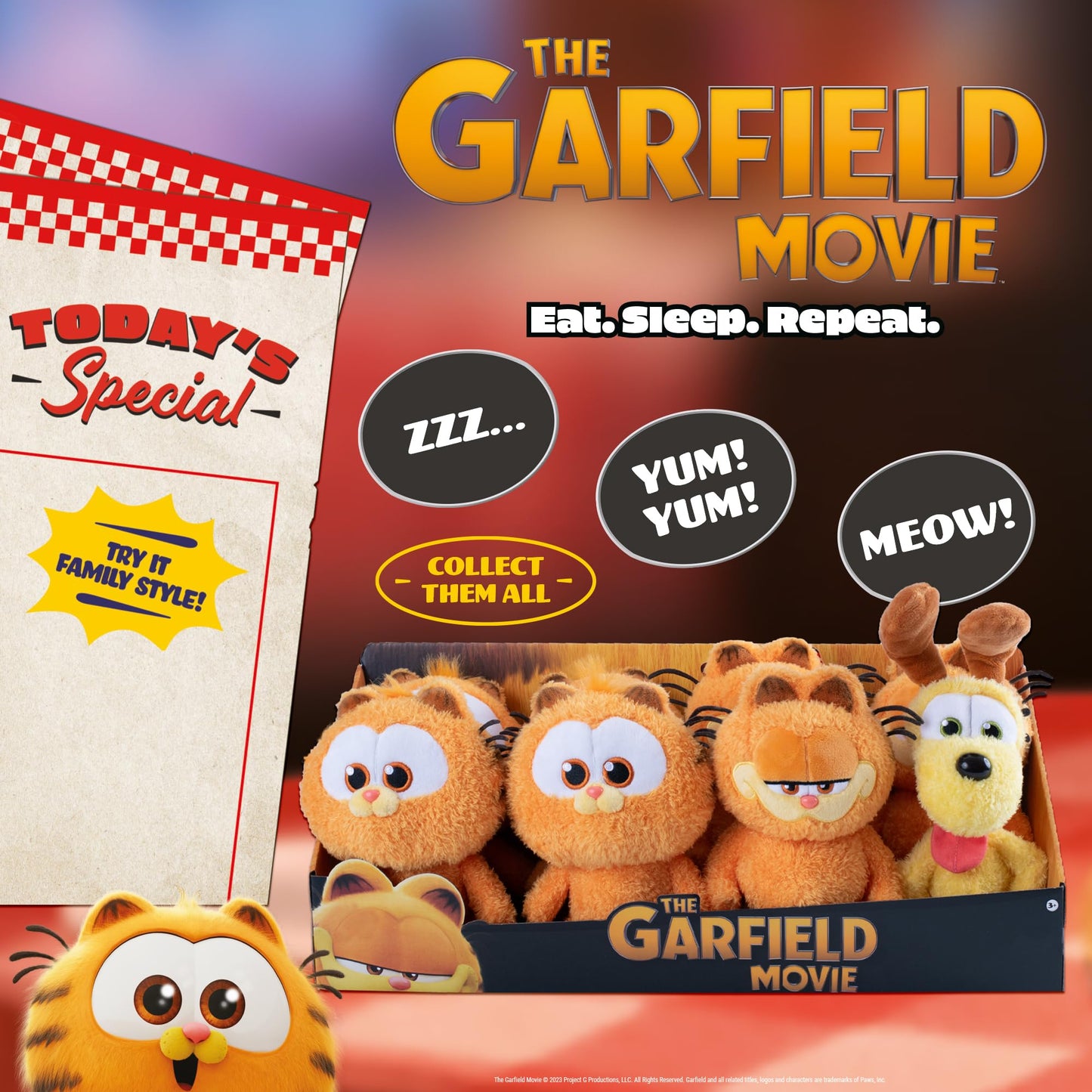 Animagic Odie Plush Toy — Garfield’s Friend Jack Russell for Kids 2+