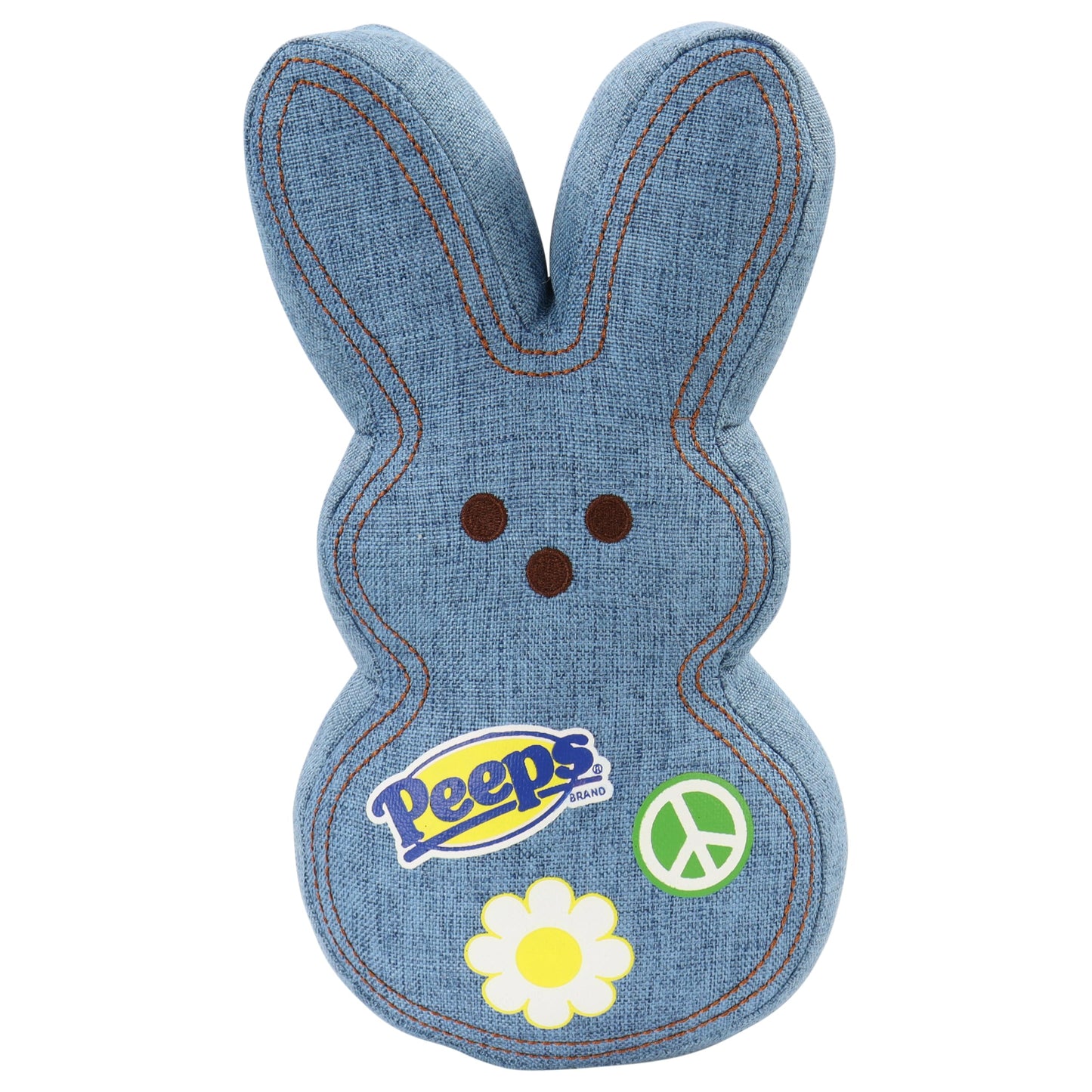 Animal Adventure Shaggy Bunny Peeps Plush – 9” Light Blue Denim | Officially Licensed PEEPS Gift