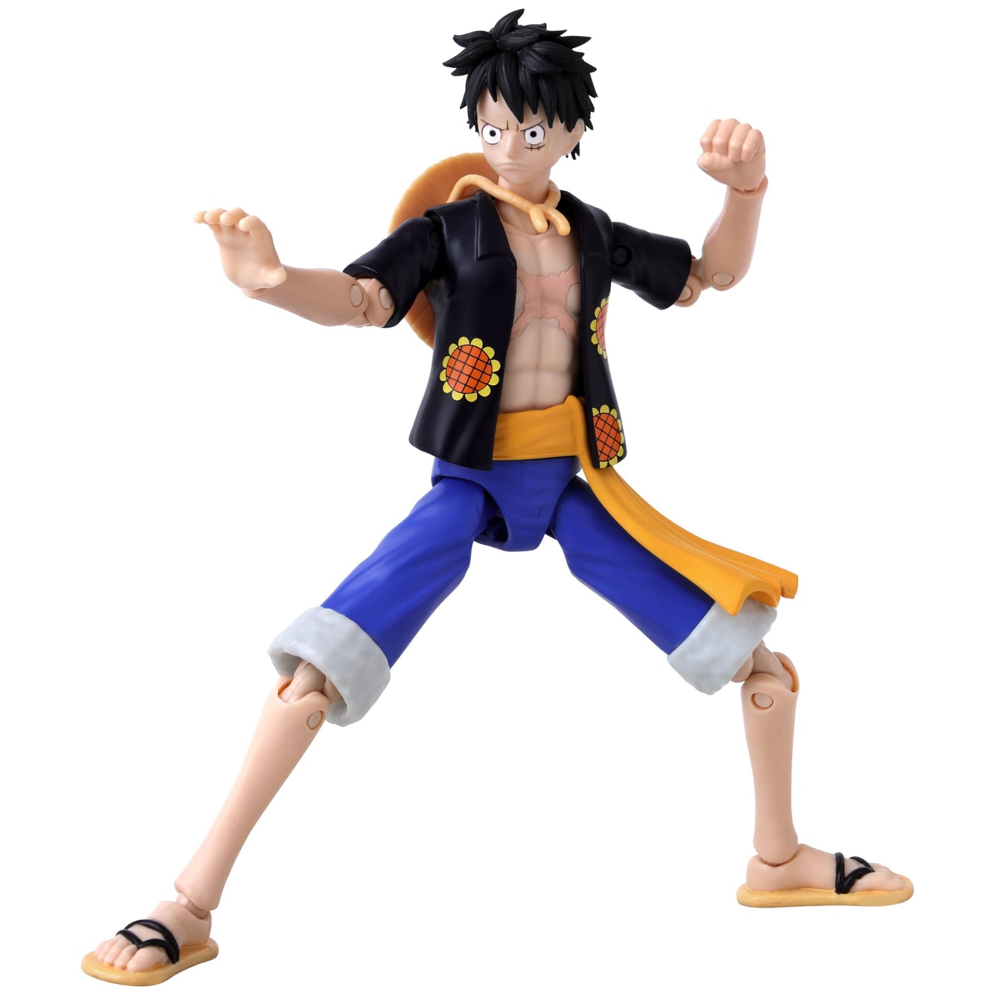 ANIME HEROES - Monkey D. Luffy Dressrosa Verison Action Figure | One Piece 6.5-Inch Figure by Bandai Namco
