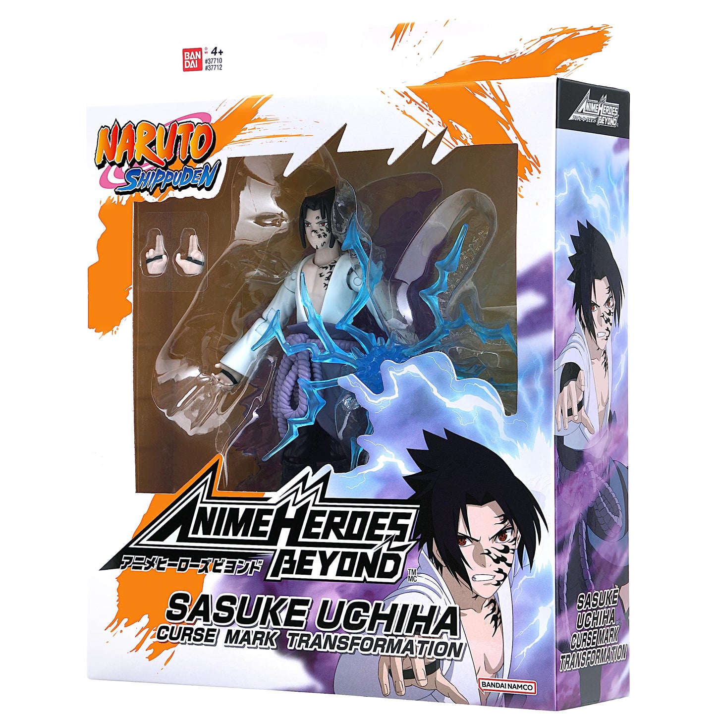 ANIME HEROES Beyond Naruto: Sasuke Uchiha Curse Mark Transformation Action Figure | 6.5-inch Collectible