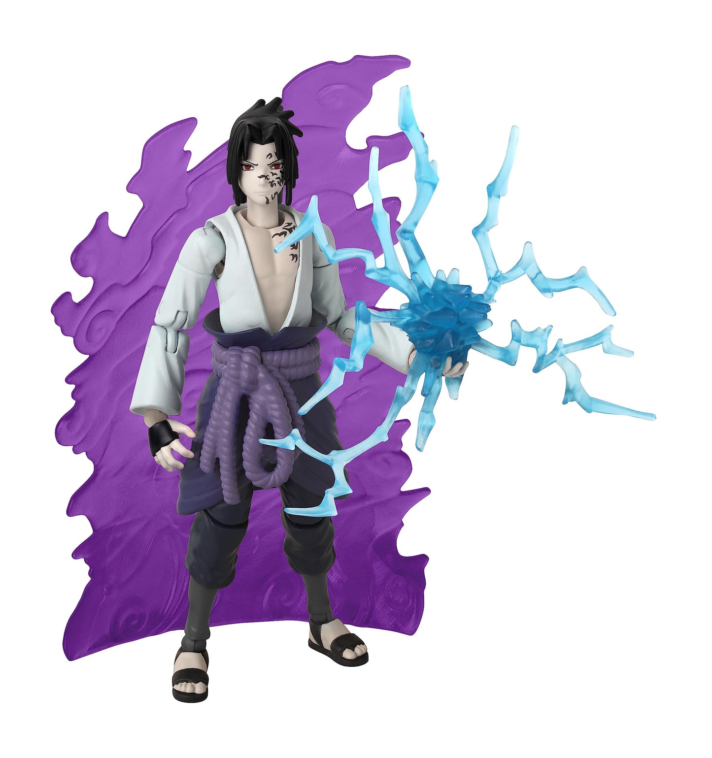ANIME HEROES Beyond Naruto: Sasuke Uchiha Curse Mark Transformation Action Figure | 6.5-inch Collectible