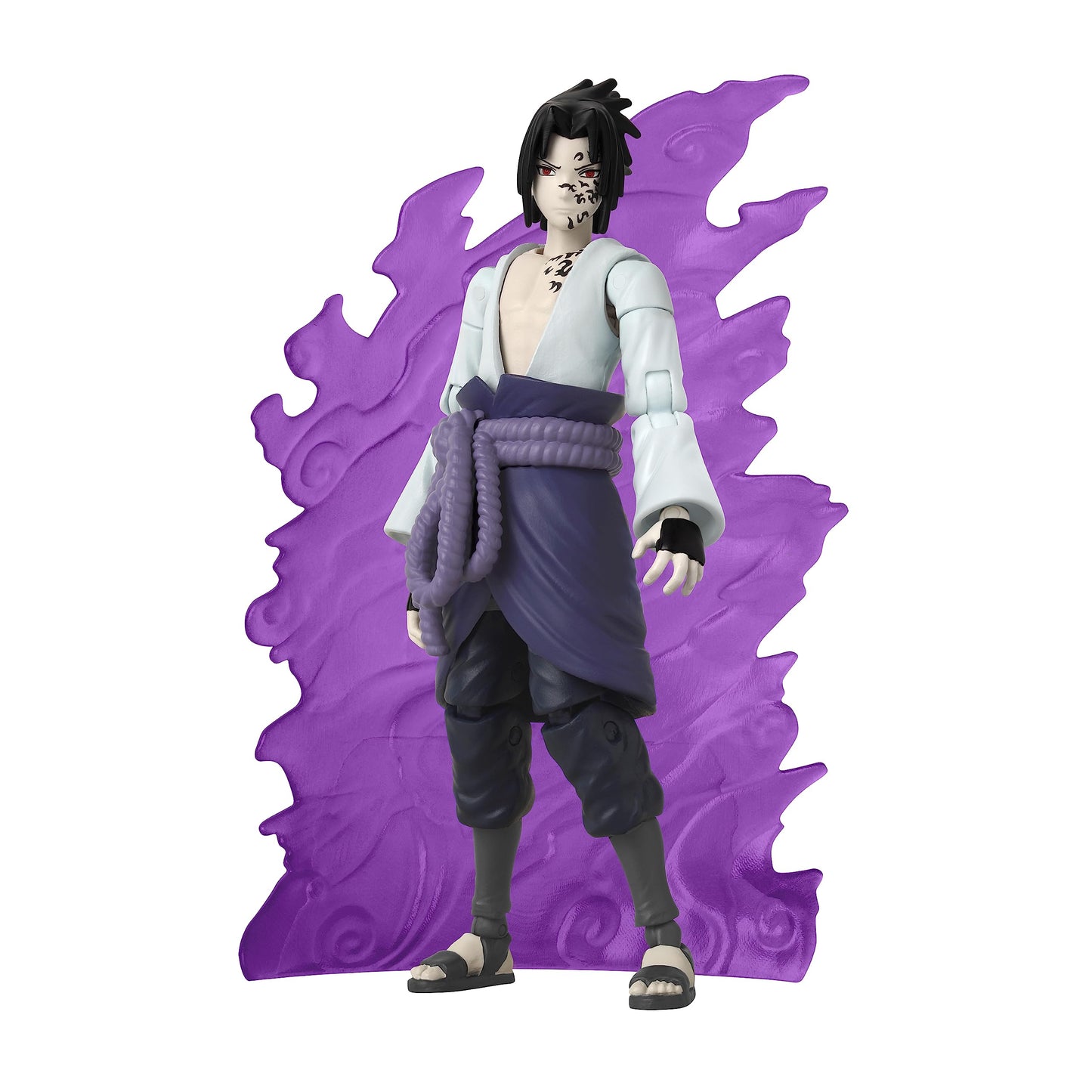 ANIME HEROES Beyond Naruto: Sasuke Uchiha Curse Mark Transformation Action Figure | 6.5-inch Collectible