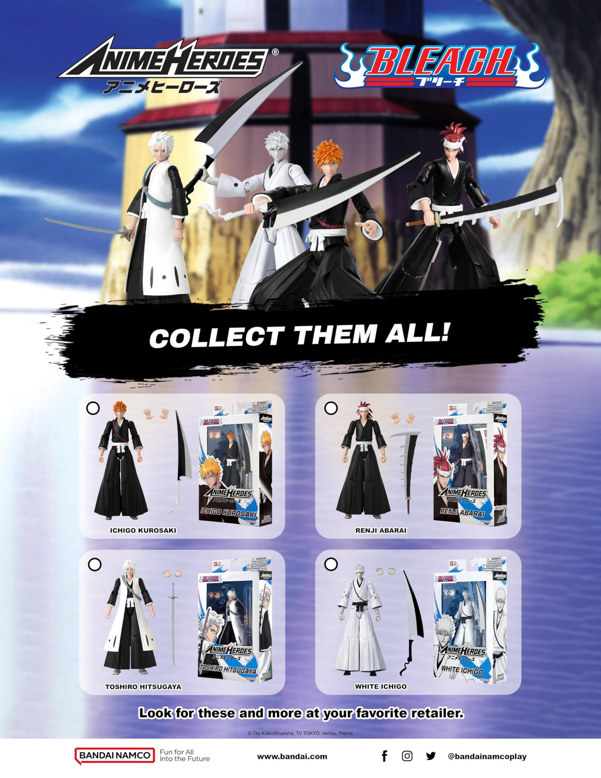 ANIME HEROES Bleach Renji Action Figure – Collectible Toy