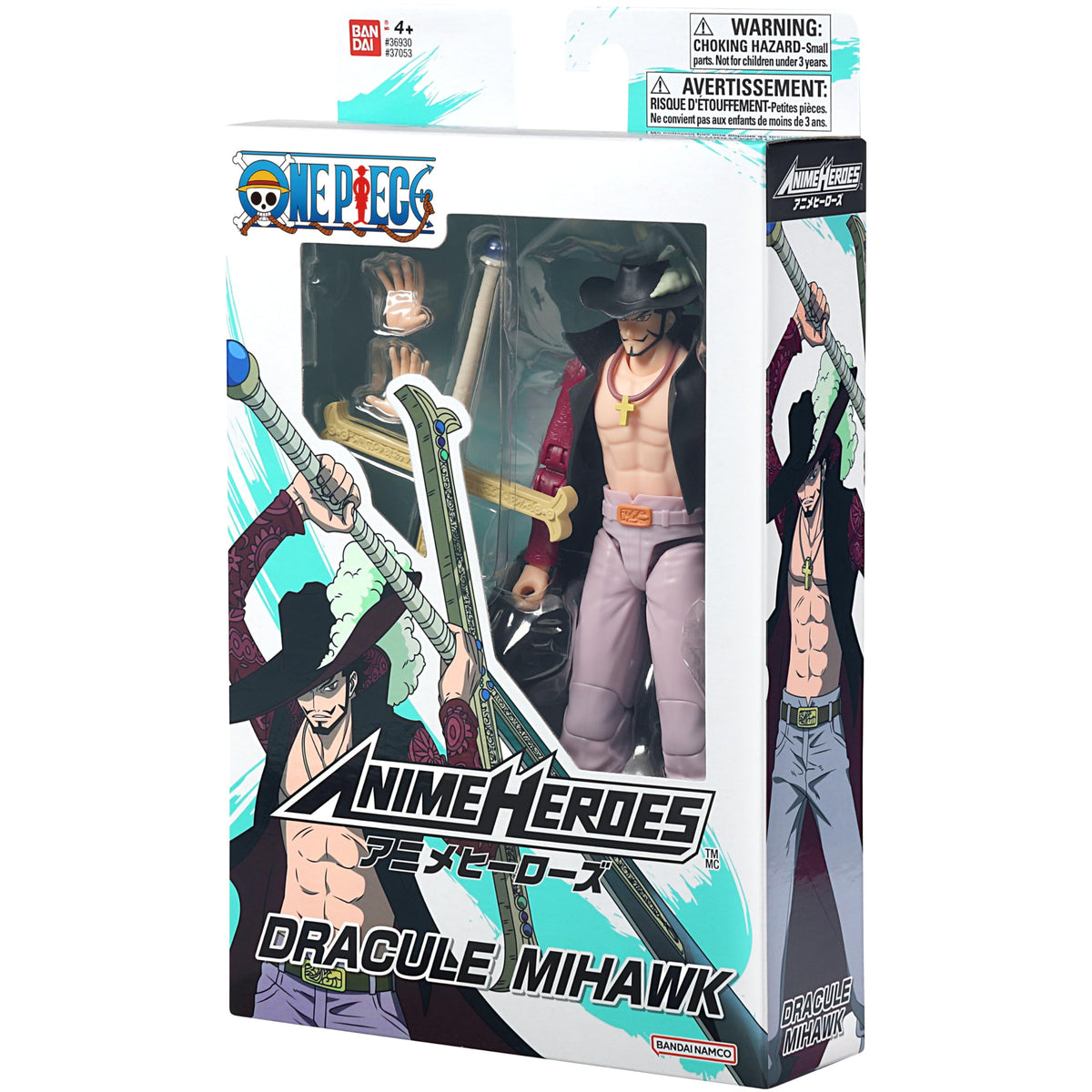 ANIME HEROES - Dracule Mihawk Action Figure | One Piece, 6.5-Inch
