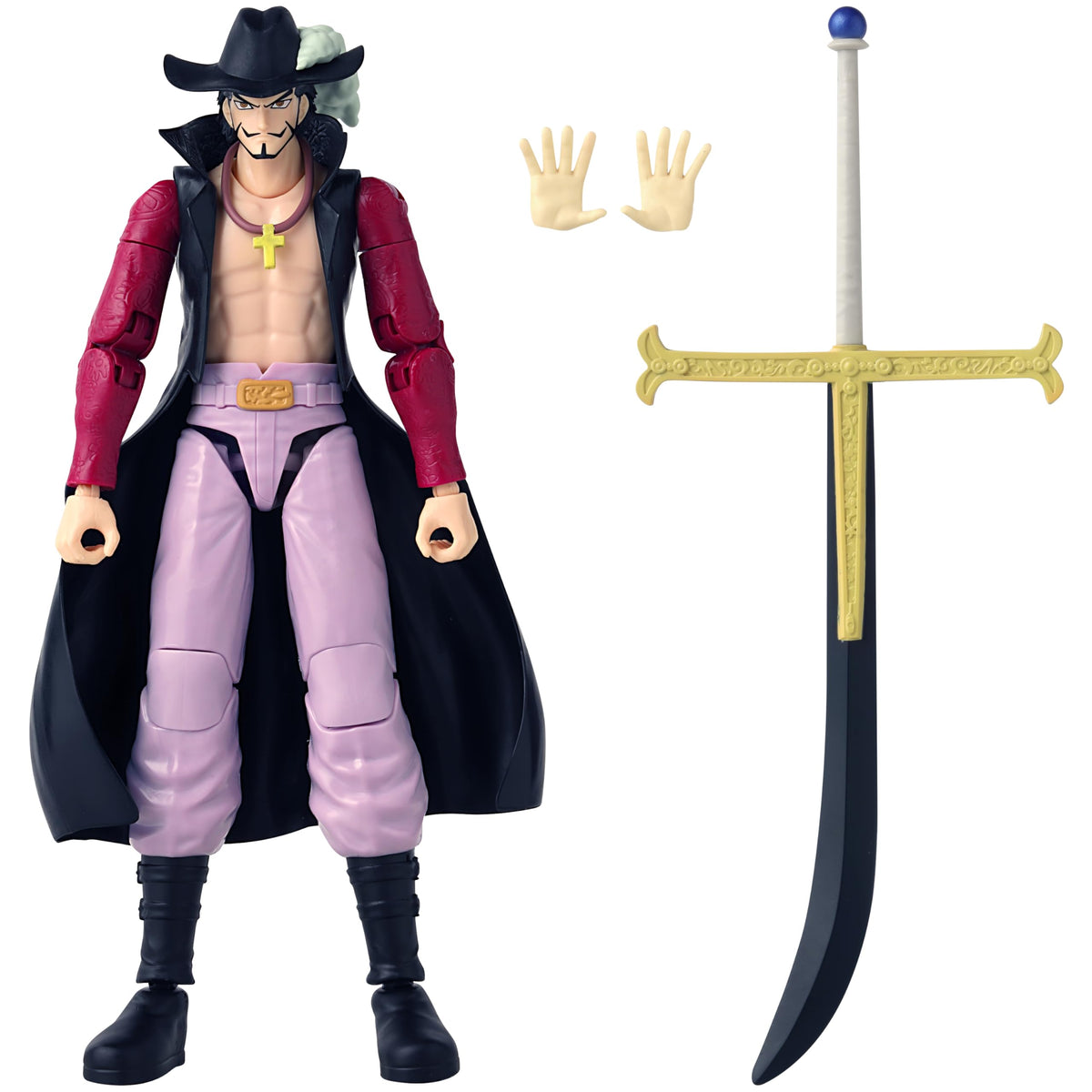 ANIME HEROES - Dracule Mihawk Action Figure | One Piece, 6.5-Inch
