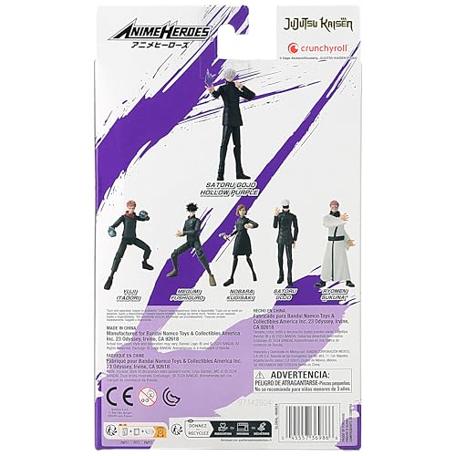 ANIME HEROES Jujutsu Kaisen Gojo Satoru Hollow Purple Action Figure – 6.5-Inch