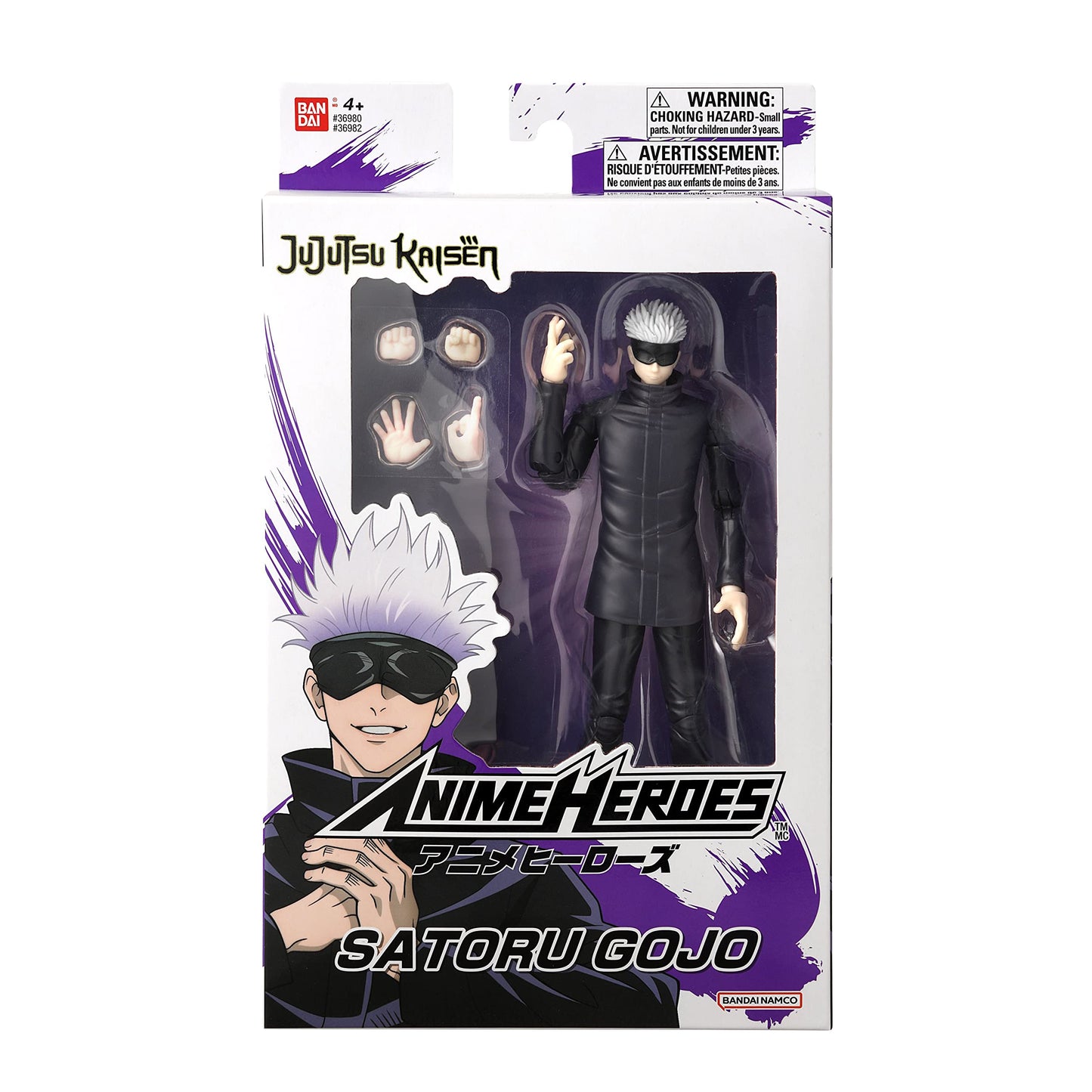 ANIME HEROES: Jujutsu Kaisen Satoru Gojo Action Figure - 6.5-Inch Collectible by Bandai Namco