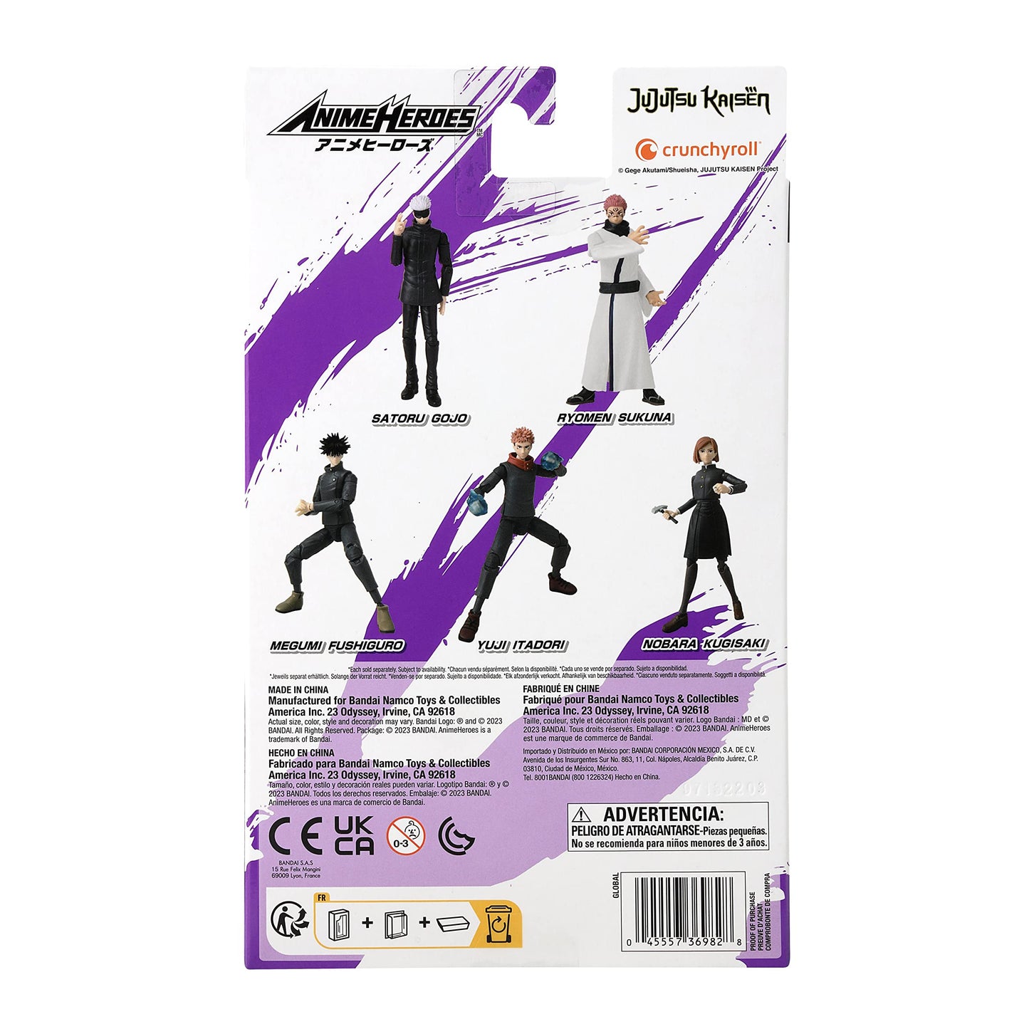 ANIME HEROES: Jujutsu Kaisen Satoru Gojo Action Figure - 6.5-Inch Collectible by Bandai Namco
