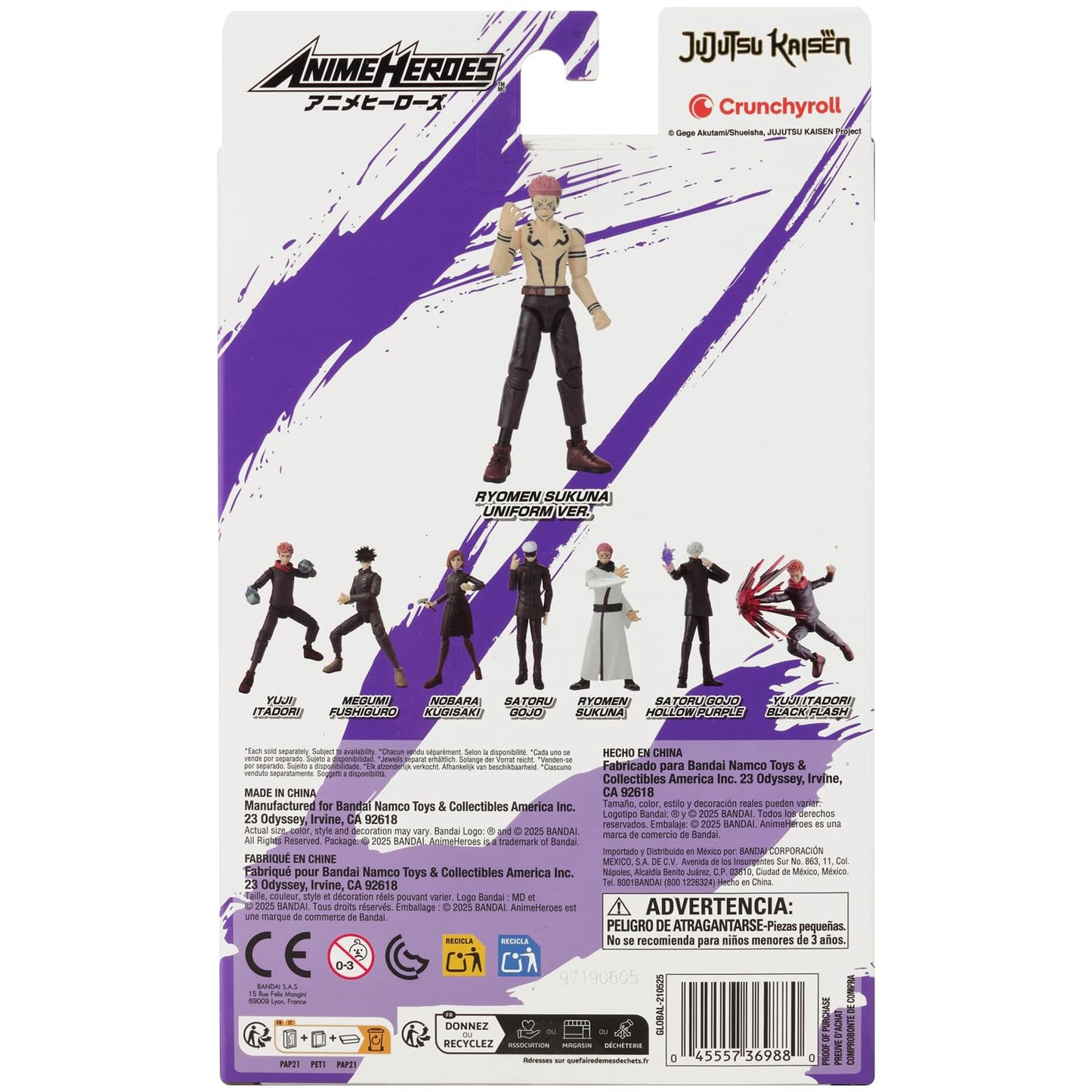 ANIME HEROES Jujutsu Kaisen Ryomen Sukuna Uniform Ver. 6.5-Inch Action Figure