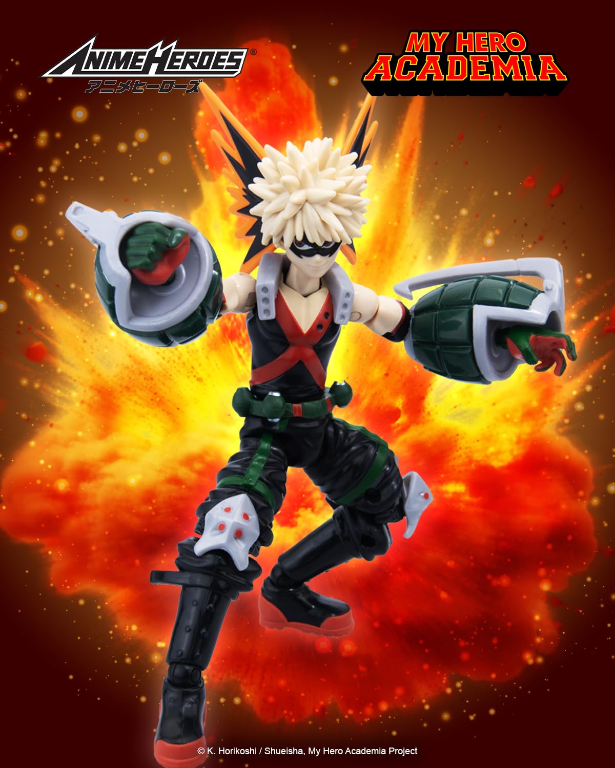 ANIME HEROES - Katsuki Bakugo Action Figure | 6.5-Inch MY HERO ACADEMIA Collectible