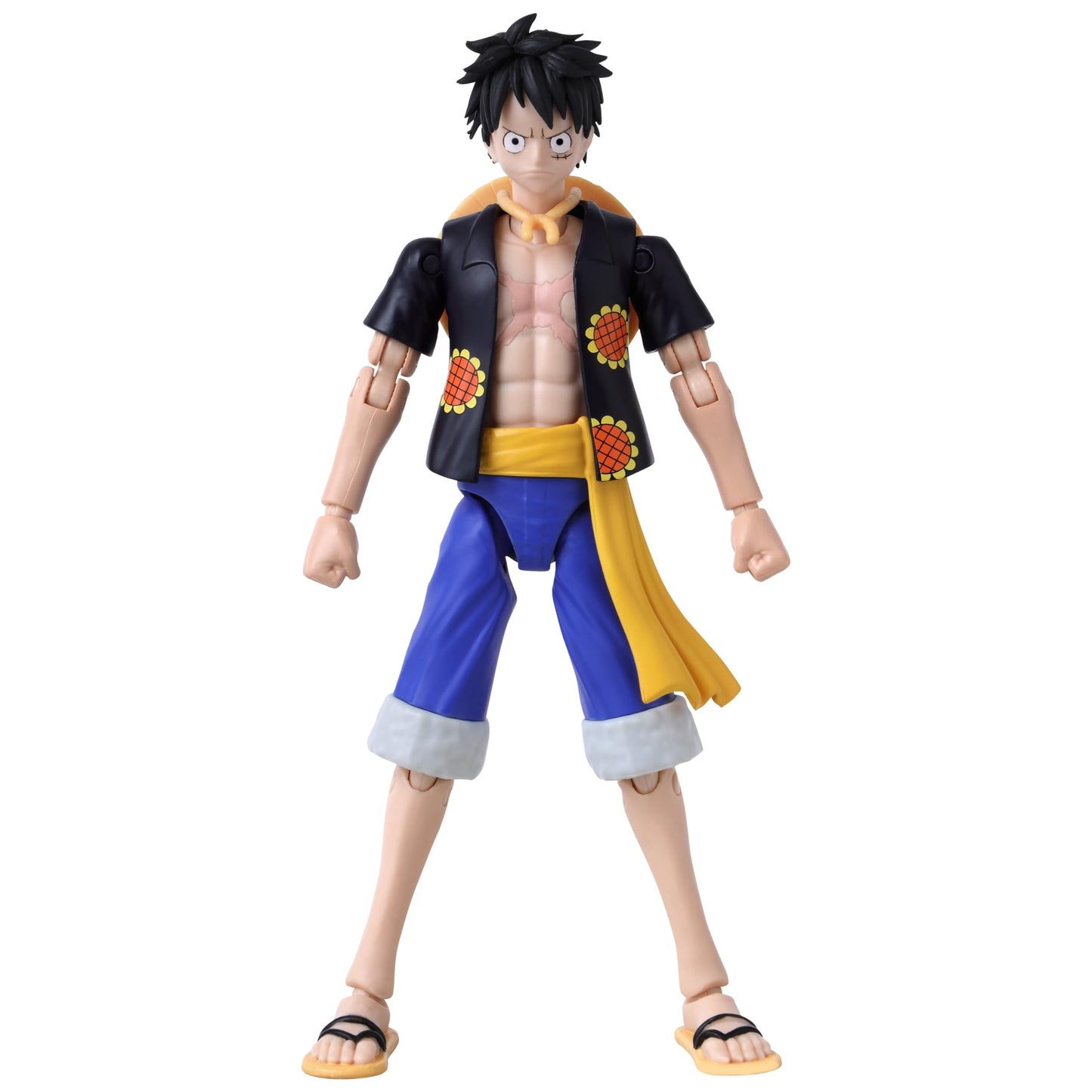 ANIME HEROES - Monkey D. Luffy Dressrosa Verison Action Figure | One Piece 6.5-Inch Figure by Bandai Namco