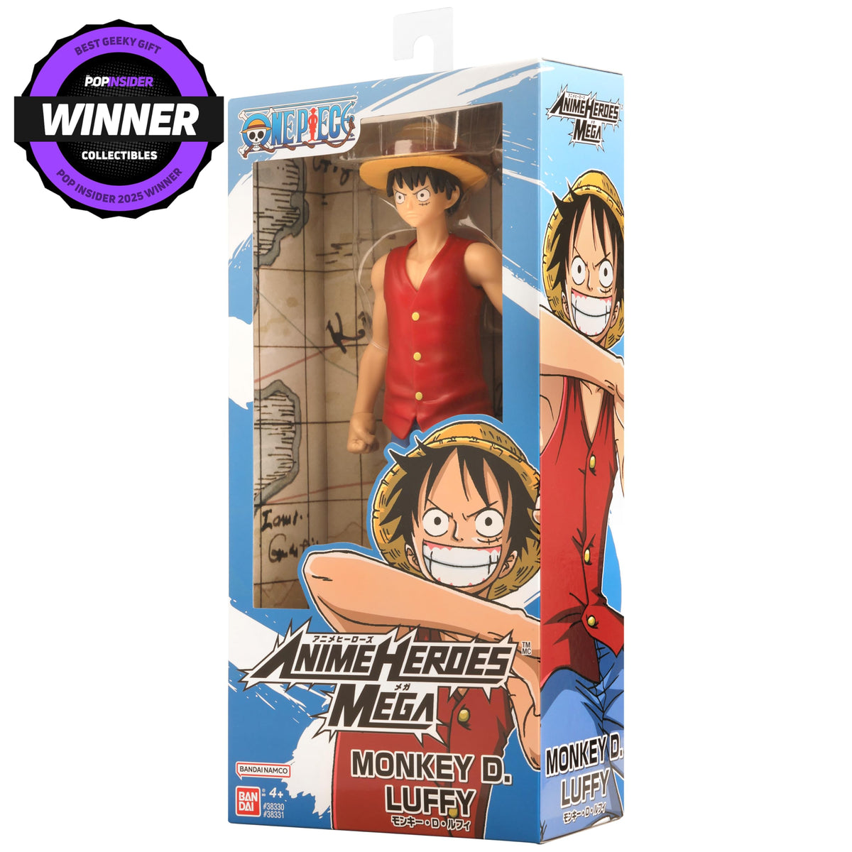 ANIME HEROES Mega - One Piece Monkey D. Luffy 12-Inch Action Figure