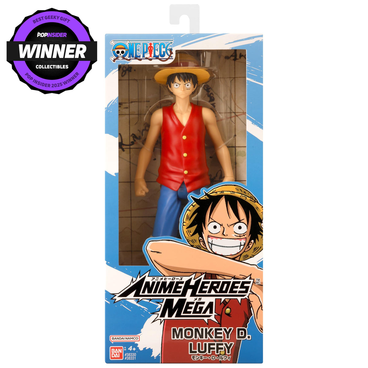 ANIME HEROES Mega - One Piece Monkey D. Luffy 12-Inch Action Figure