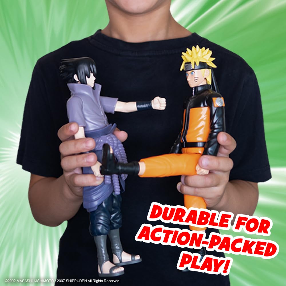 ANIME HEROES Mega Sasuke Uchiha 12-Inch Action Figure | Naruto Collection