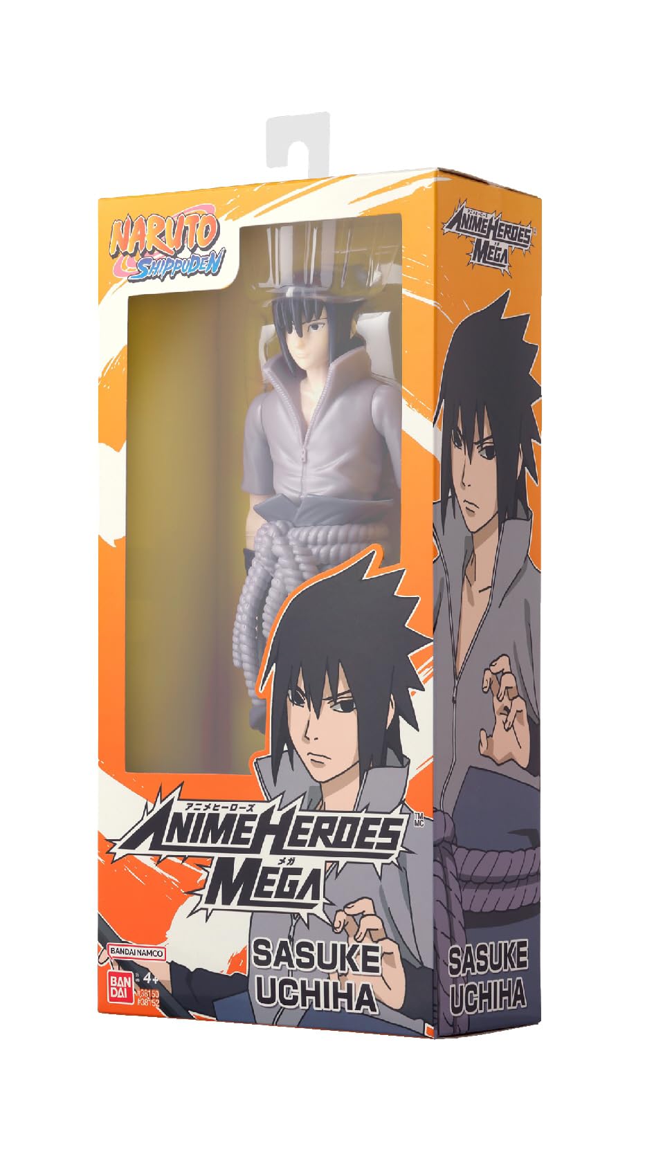 ANIME HEROES Mega Sasuke Uchiha 12-Inch Action Figure | Naruto Collection