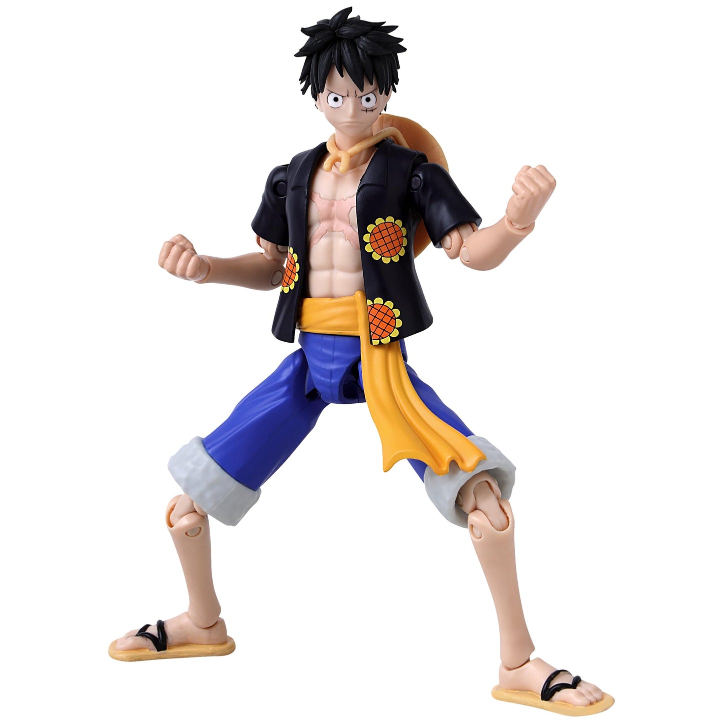 ANIME HEROES - Monkey D. Luffy Dressrosa Verison Action Figure | One Piece 6.5-Inch Figure by Bandai Namco