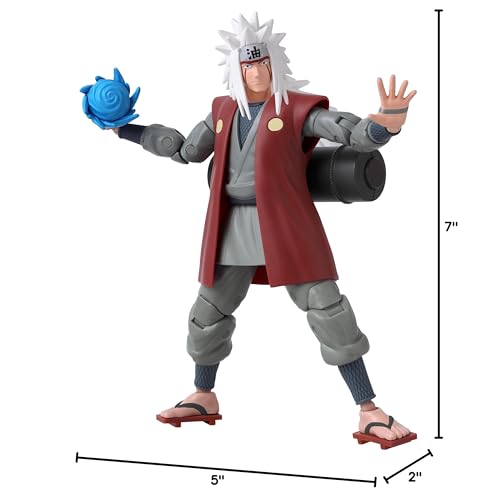 ANIME HEROES Naruto Jiraiya Action Figure - 6.5-Inch Poseable Collectible