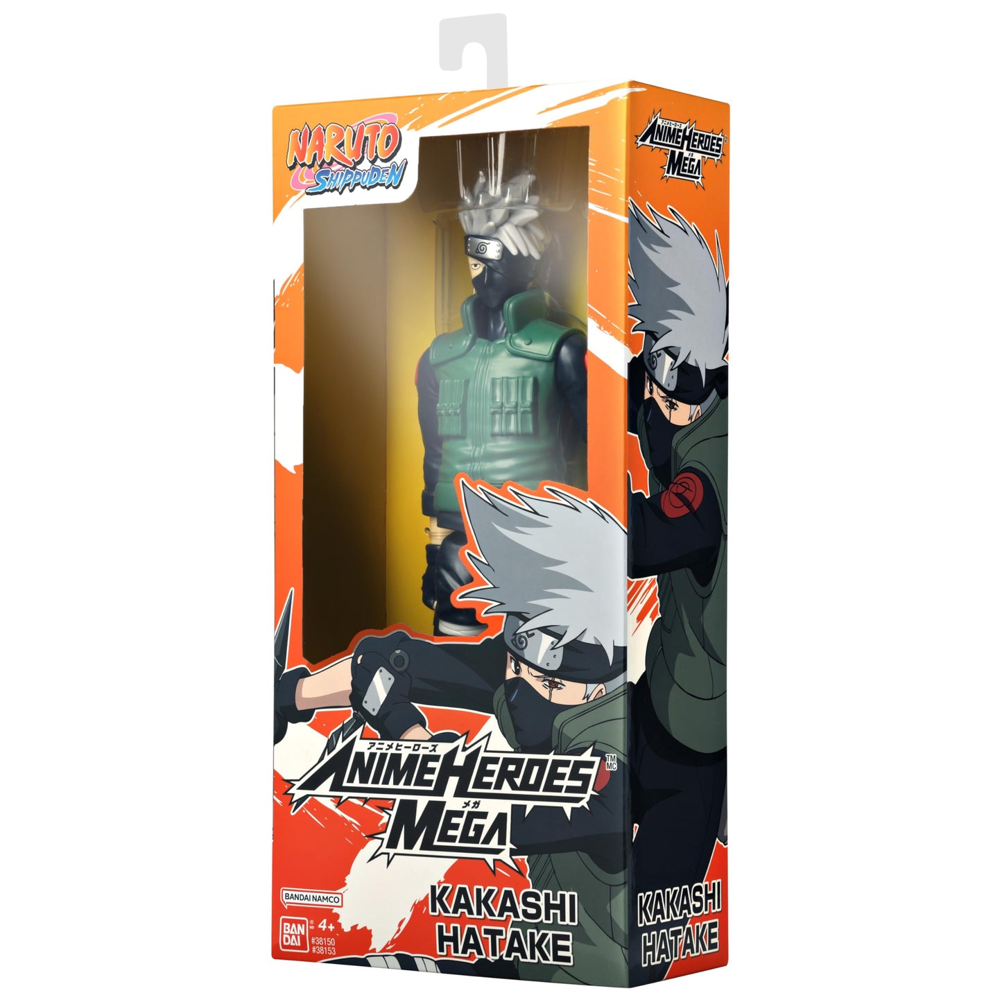 ANIME HEROES MEGA Naruto Kakashi 12-Inch Action Figure | Collectible Toy