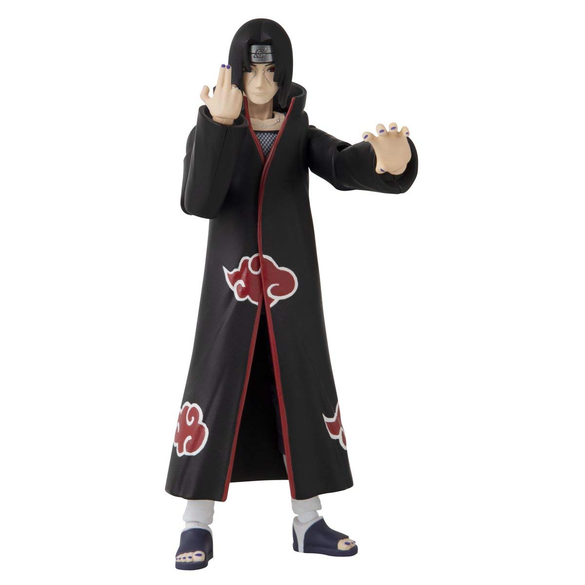 ANIME HEROES Naruto Shippuden Itachi Uchiha Action Figure — 6.5-Inch, 20+ Articulation