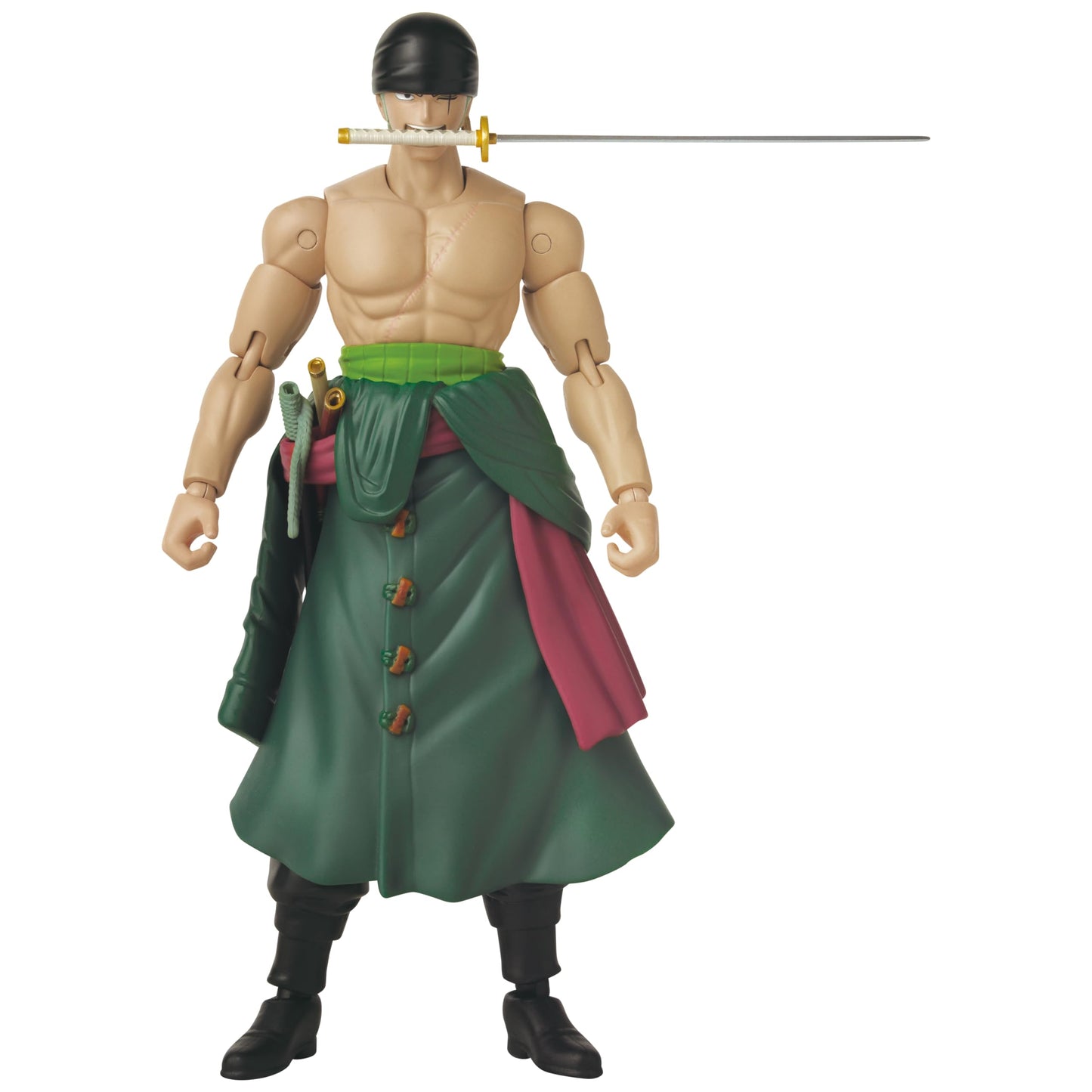 ANIME HEROES One Piece Roronoa Zoro Three Sword Style Action Figure - 6.5 Inch Collectible